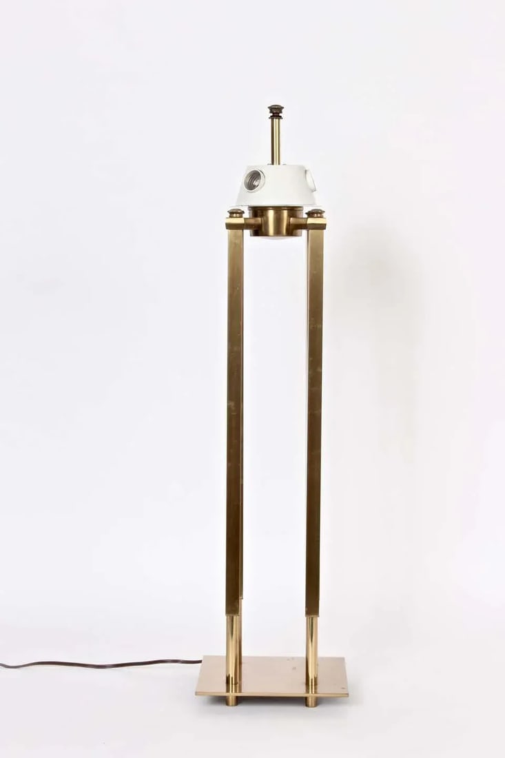 Tall Tommi Parzinger Style Stiffel "Columns" Brass Table Lamp - 6