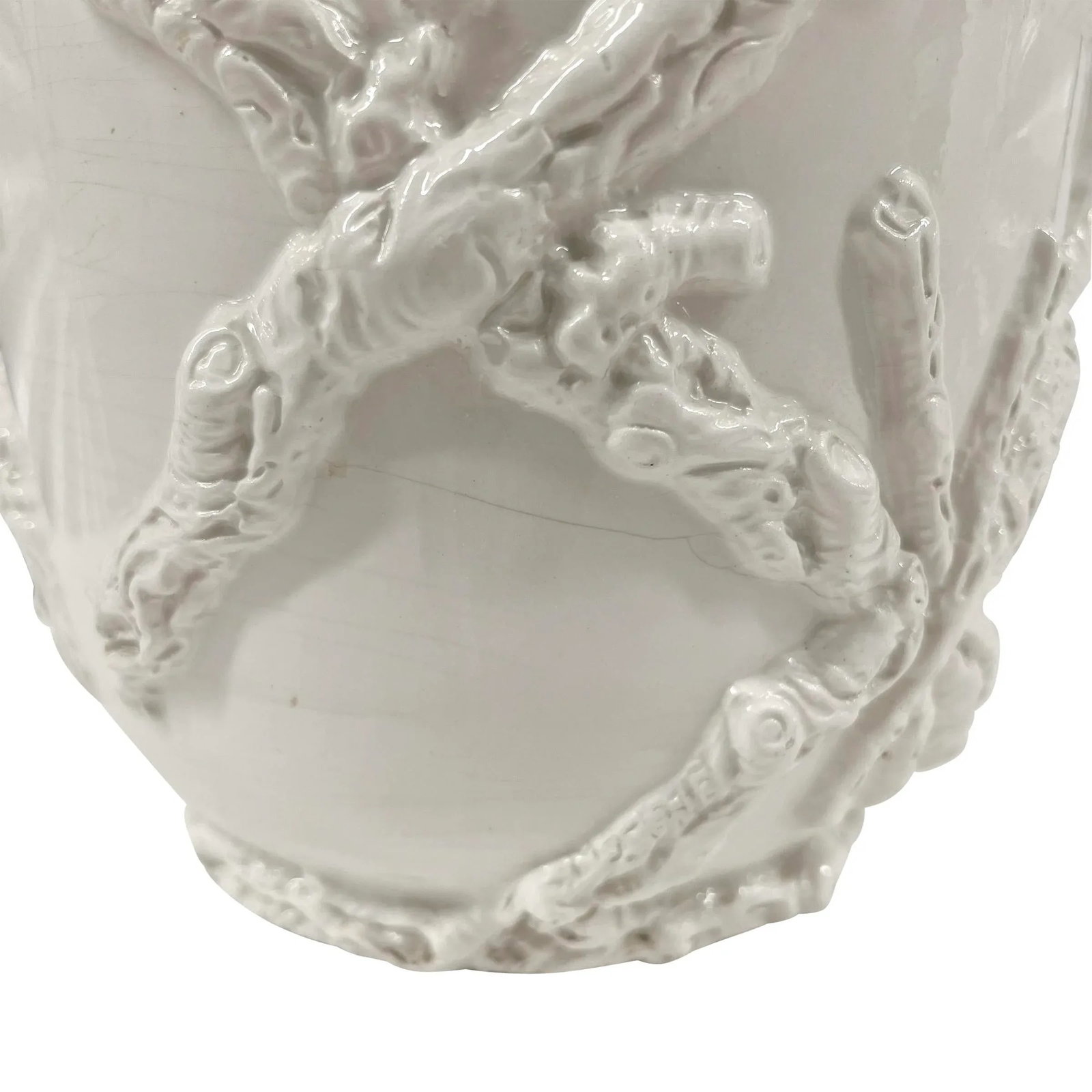 Vintage Italian Porcelain Faux Bois Cachepot - 10