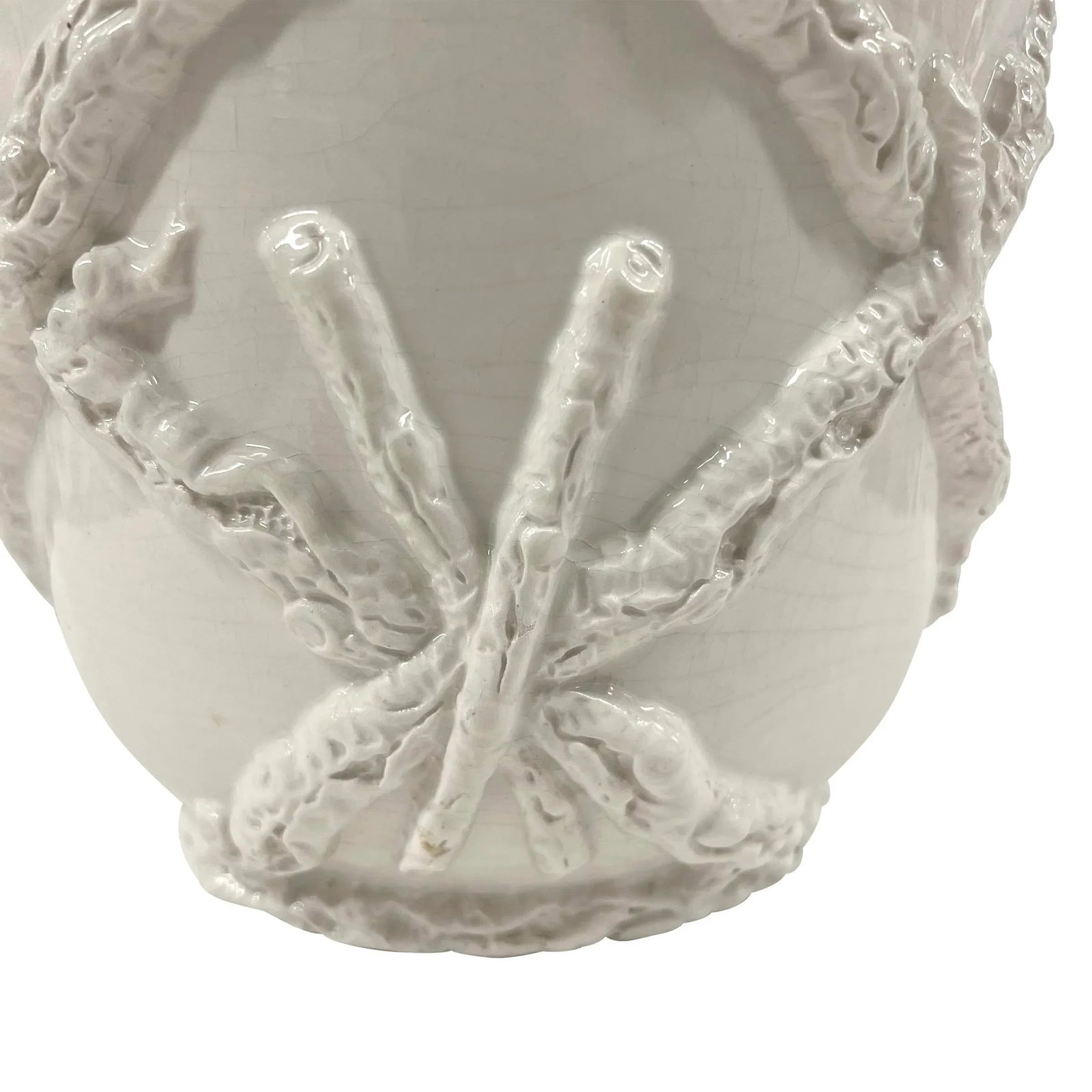 Vintage Italian Porcelain Faux Bois Cachepot - 8