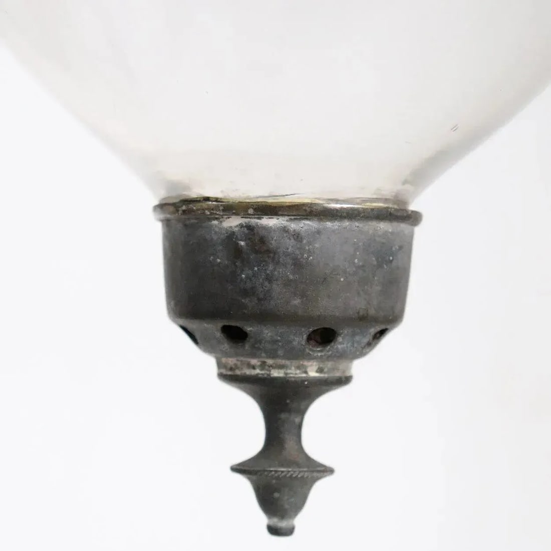 19th Century Large Anglo Indian Regency Style Clear Glass Hall Lantern - 3