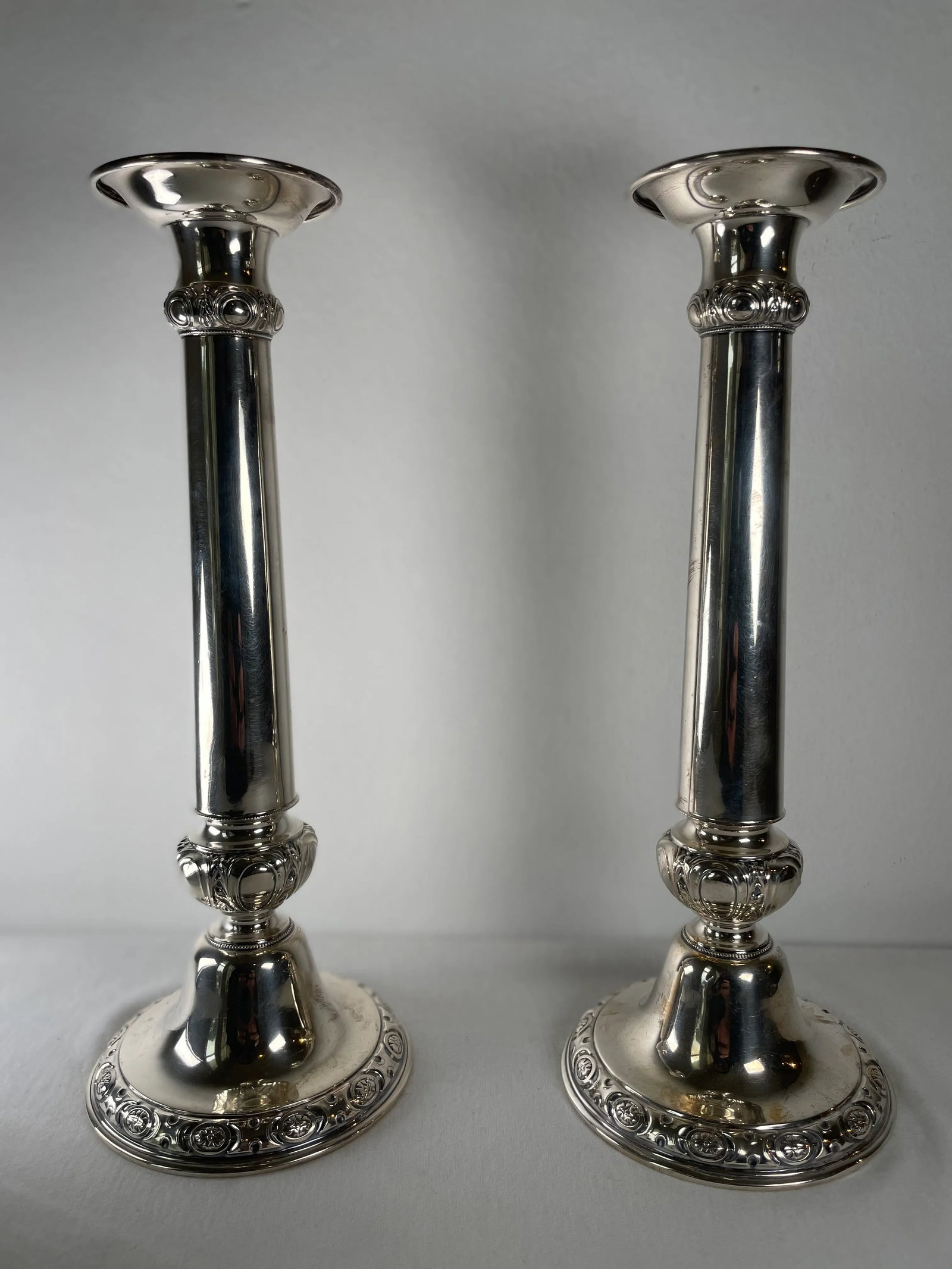 Sterling Gorham Candle Sticks - a Pair - 4