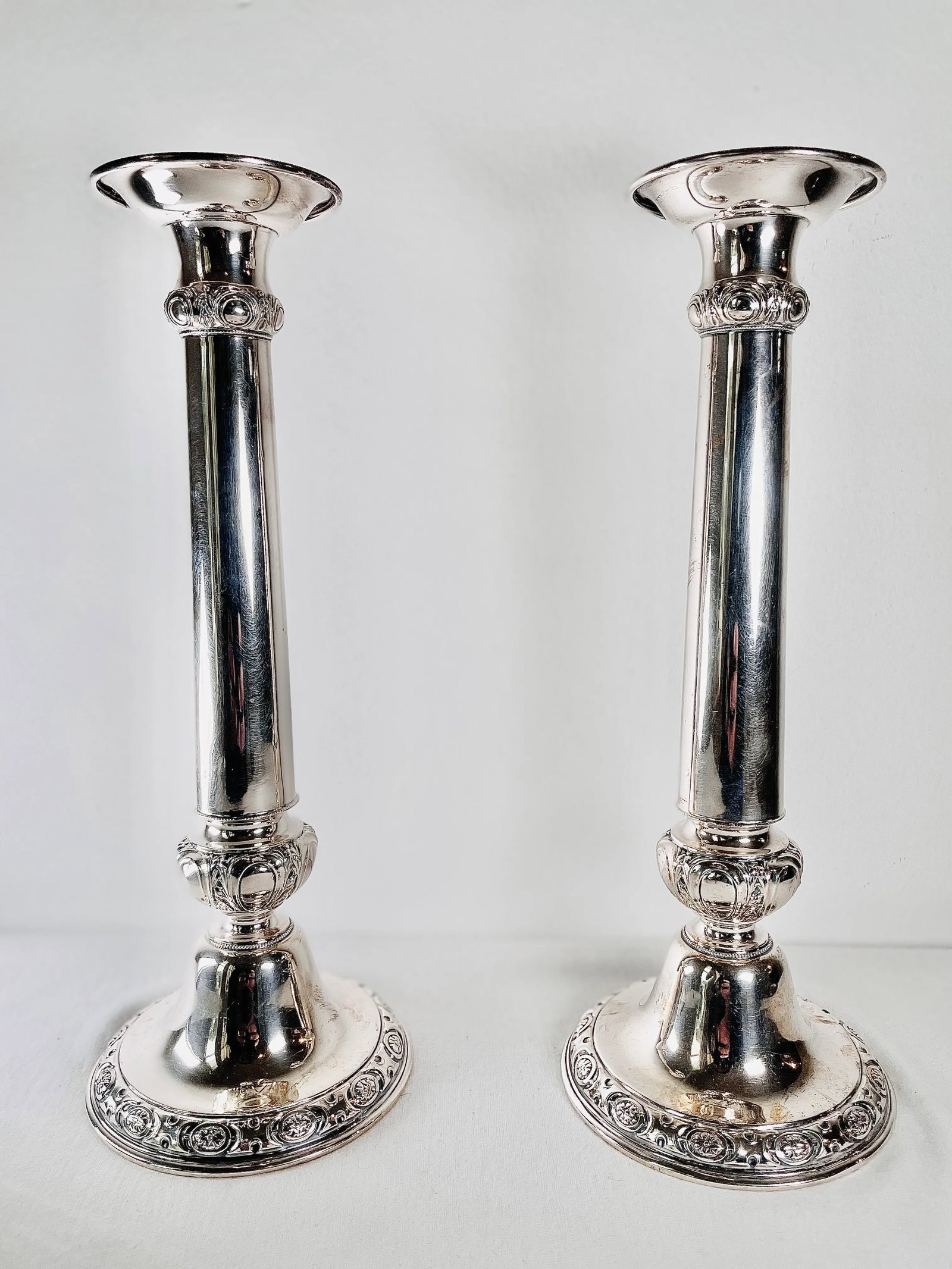 Sterling Gorham Candle Sticks - a Pair - 5