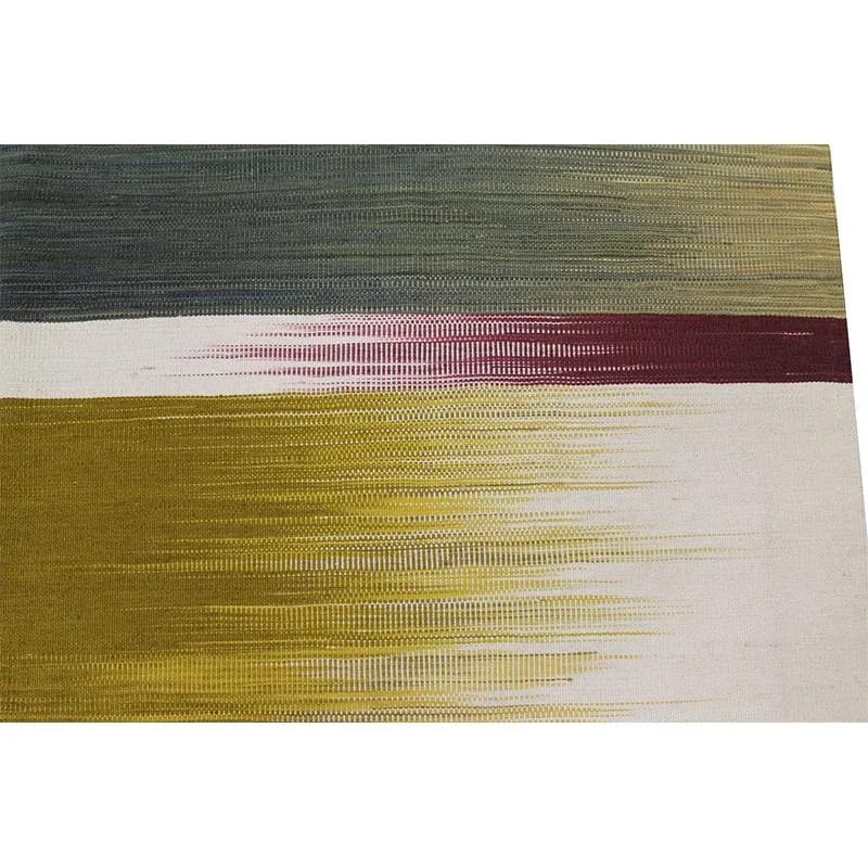 Handwoven Flatweave Scandinavian Style Persian Kilim Area Rug 4'11" X 6'4'' - 4