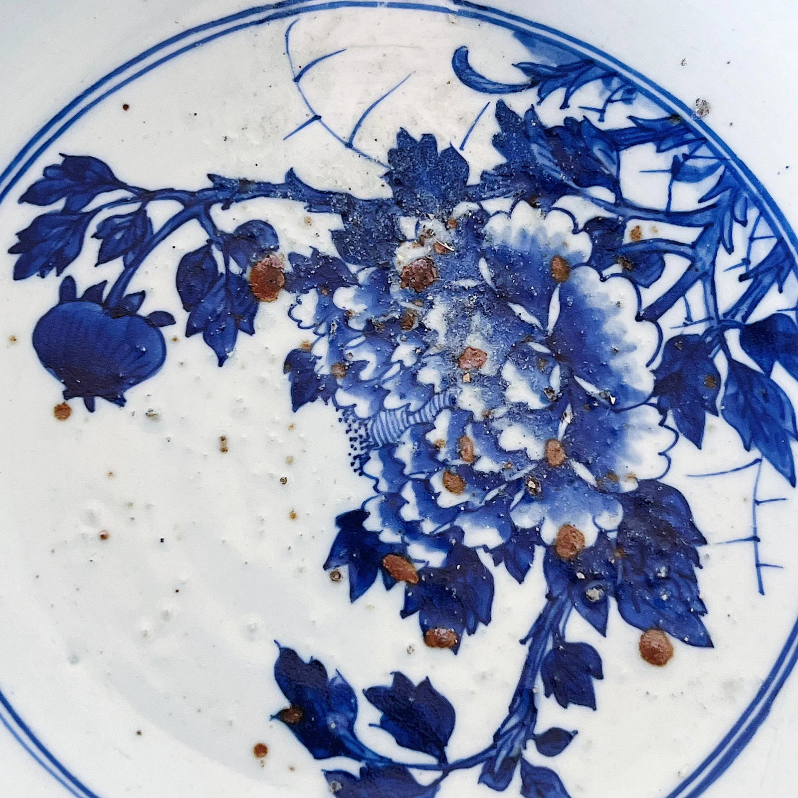 Late 19th Century Chinese Blue and White Porcelain Bowl Depicting Phoenix and Peonies Flowers - 4