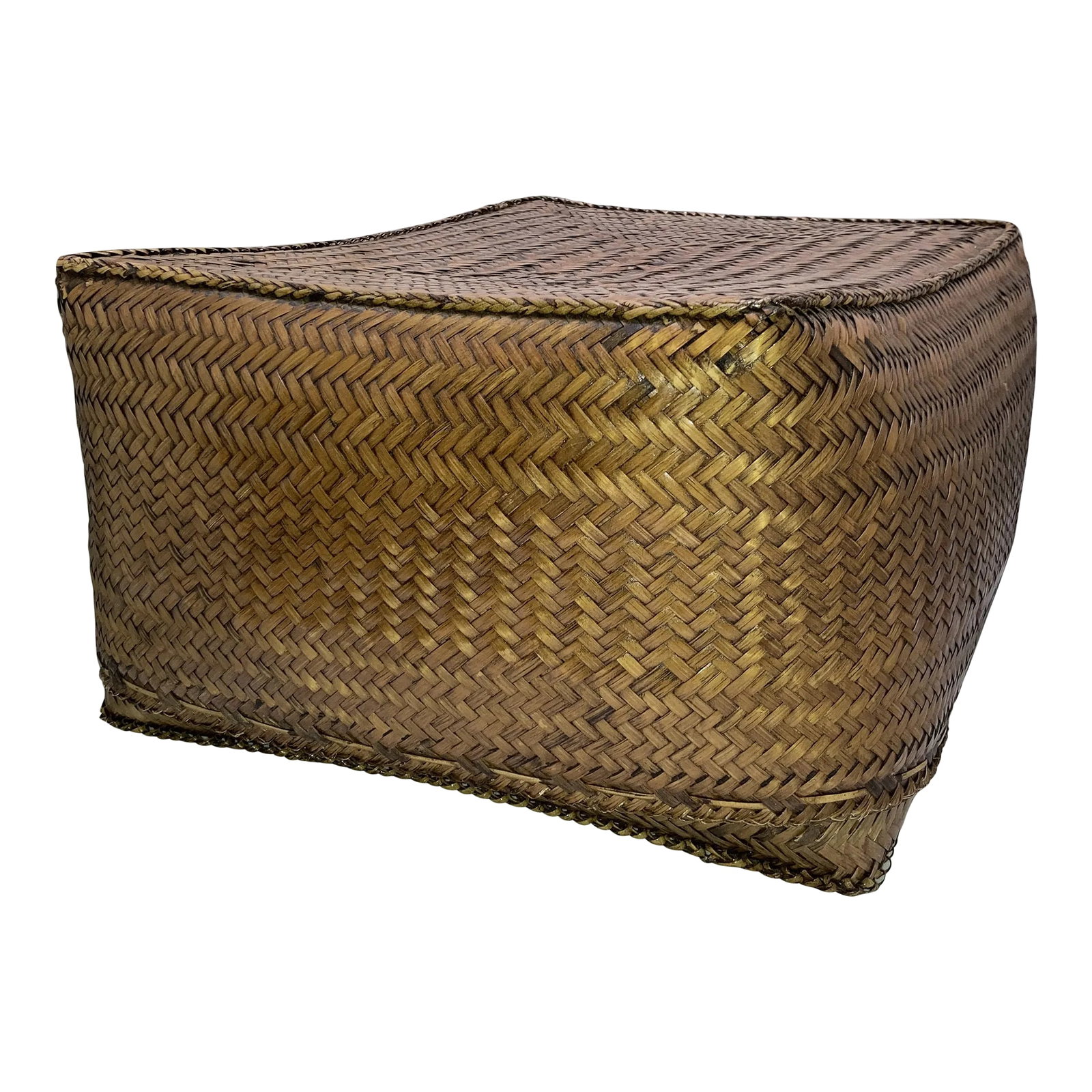 Vintage Wicker Large Size Storage Box, Philippines (1 of 9)