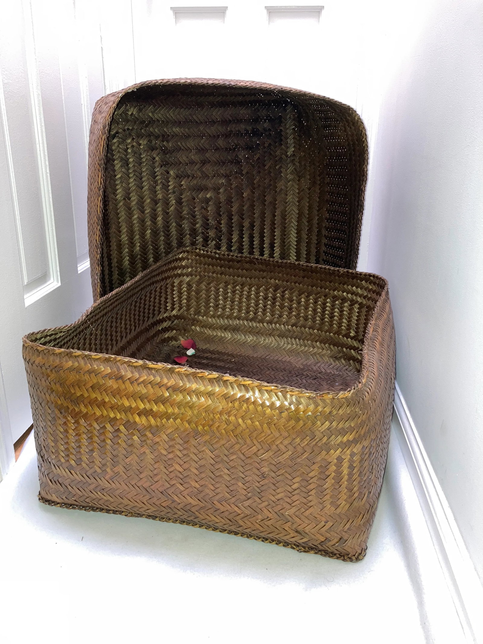 Vintage Wicker Large Size Storage Box, Philippines - 2