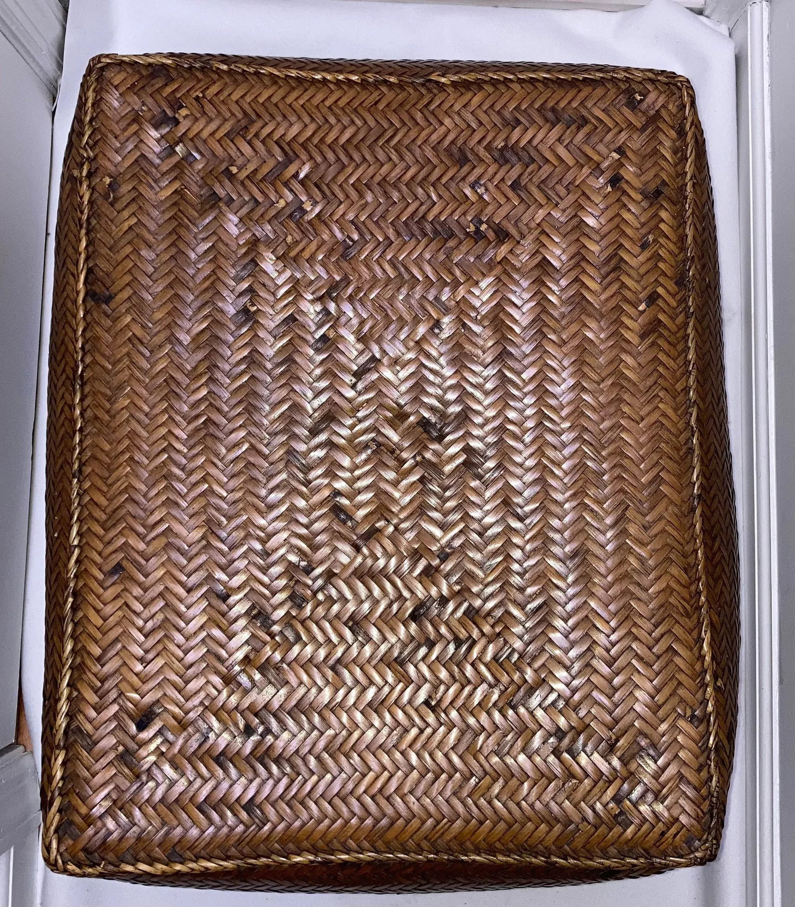 Vintage Wicker Large Size Storage Box, Philippines - 3
