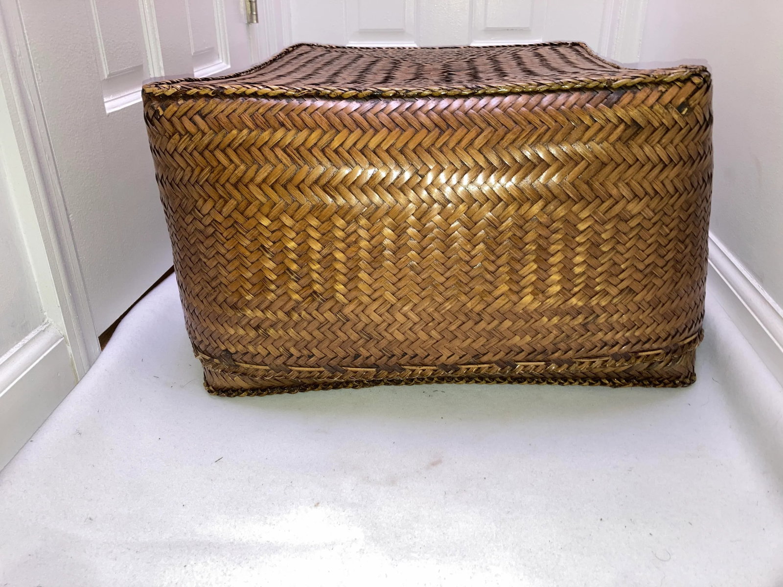 Vintage Wicker Large Size Storage Box, Philippines - 4