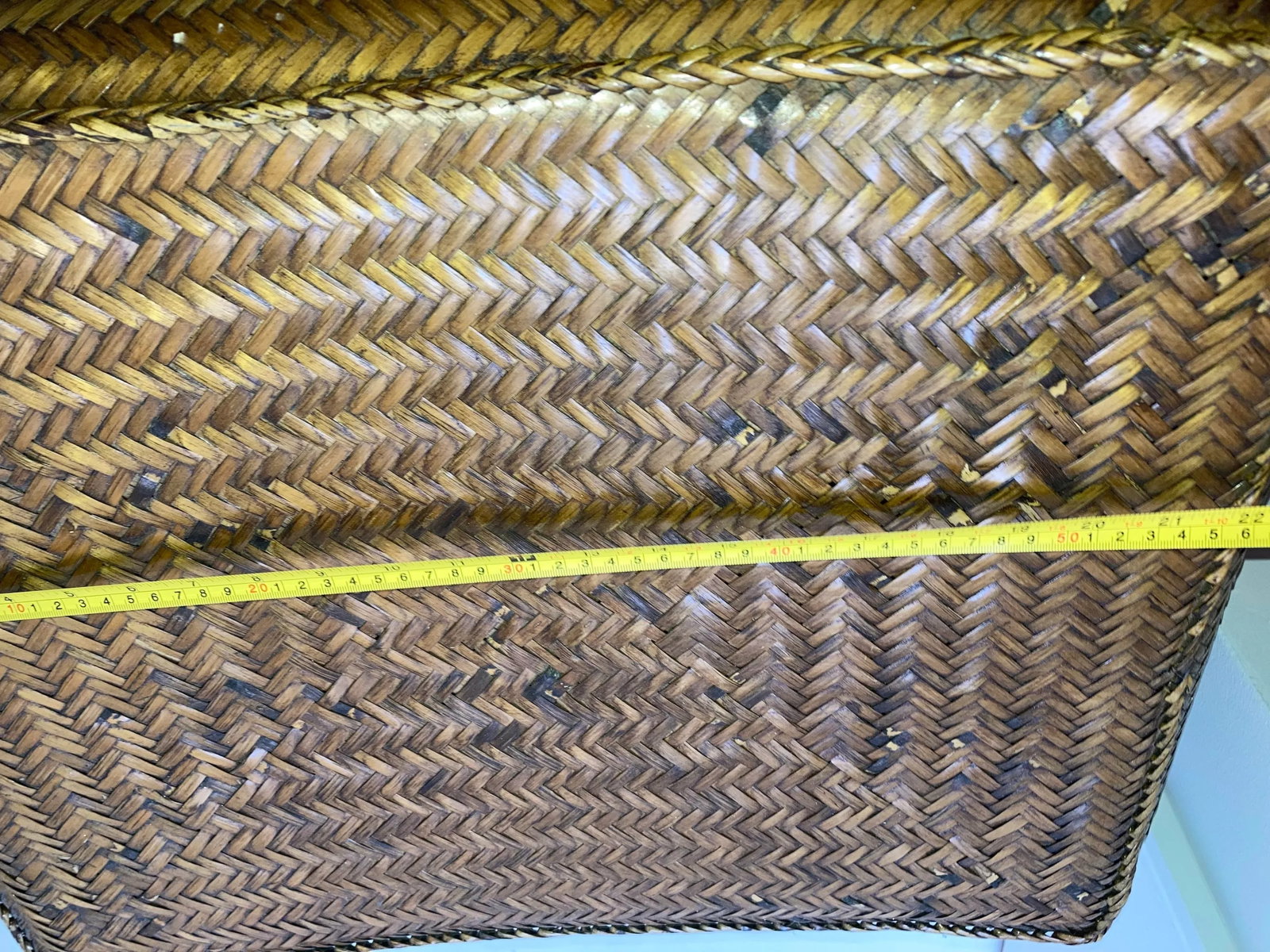 Vintage Wicker Large Size Storage Box, Philippines - 6