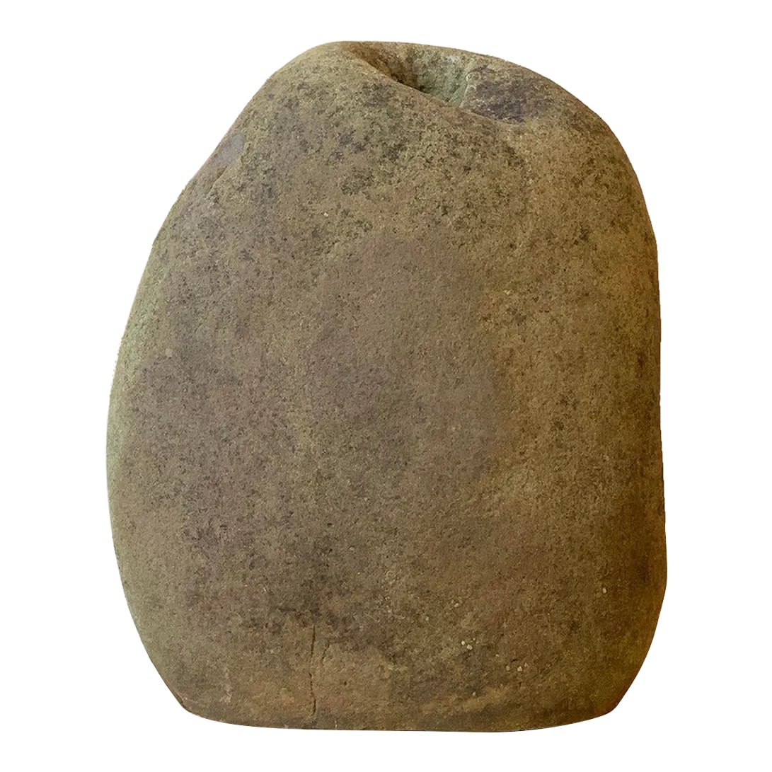 Vintage Natural Rock Biomorphic Vase, Circa 1980s: Vintage Natural Rock Biomorphic Vase, Circa 1980s. Pleasing, organic form with a small inset at the top for branches. Leveled base. Condition: Alterations: Original Condition Unaltered Imperfections: