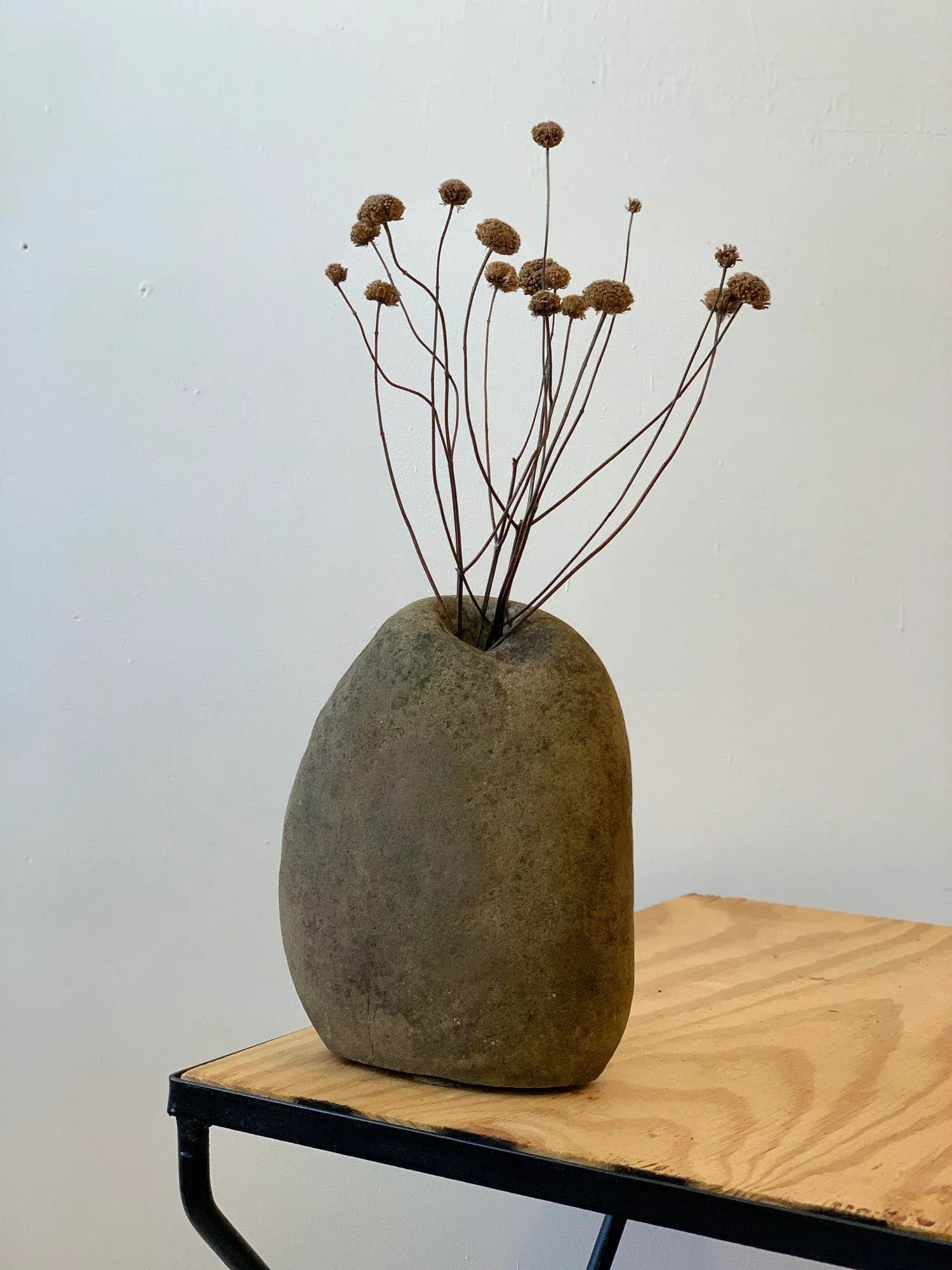 Vintage Natural Rock Biomorphic Vase, Circa 1980s - 2