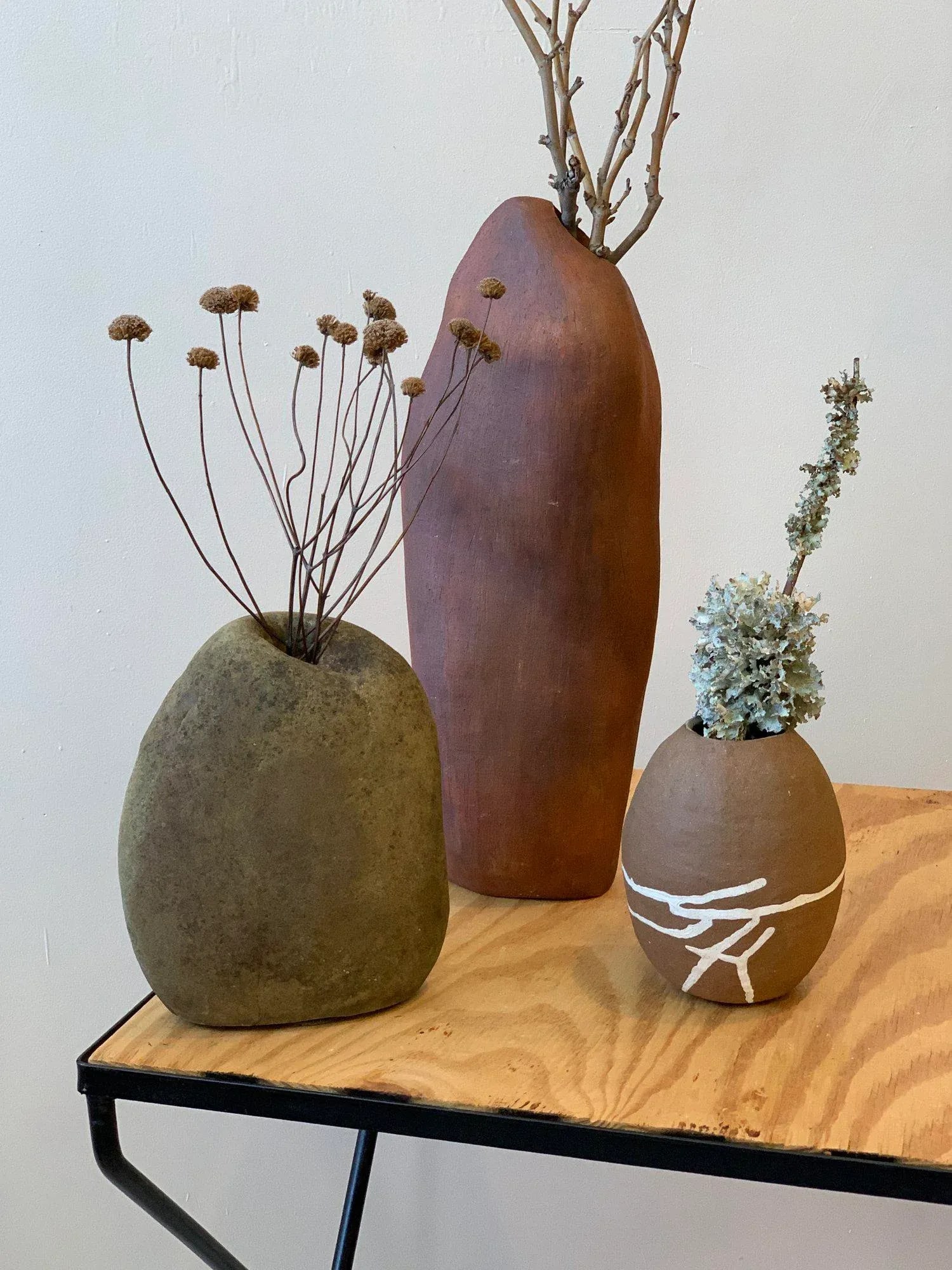 Vintage Natural Rock Biomorphic Vase, Circa 1980s - 3