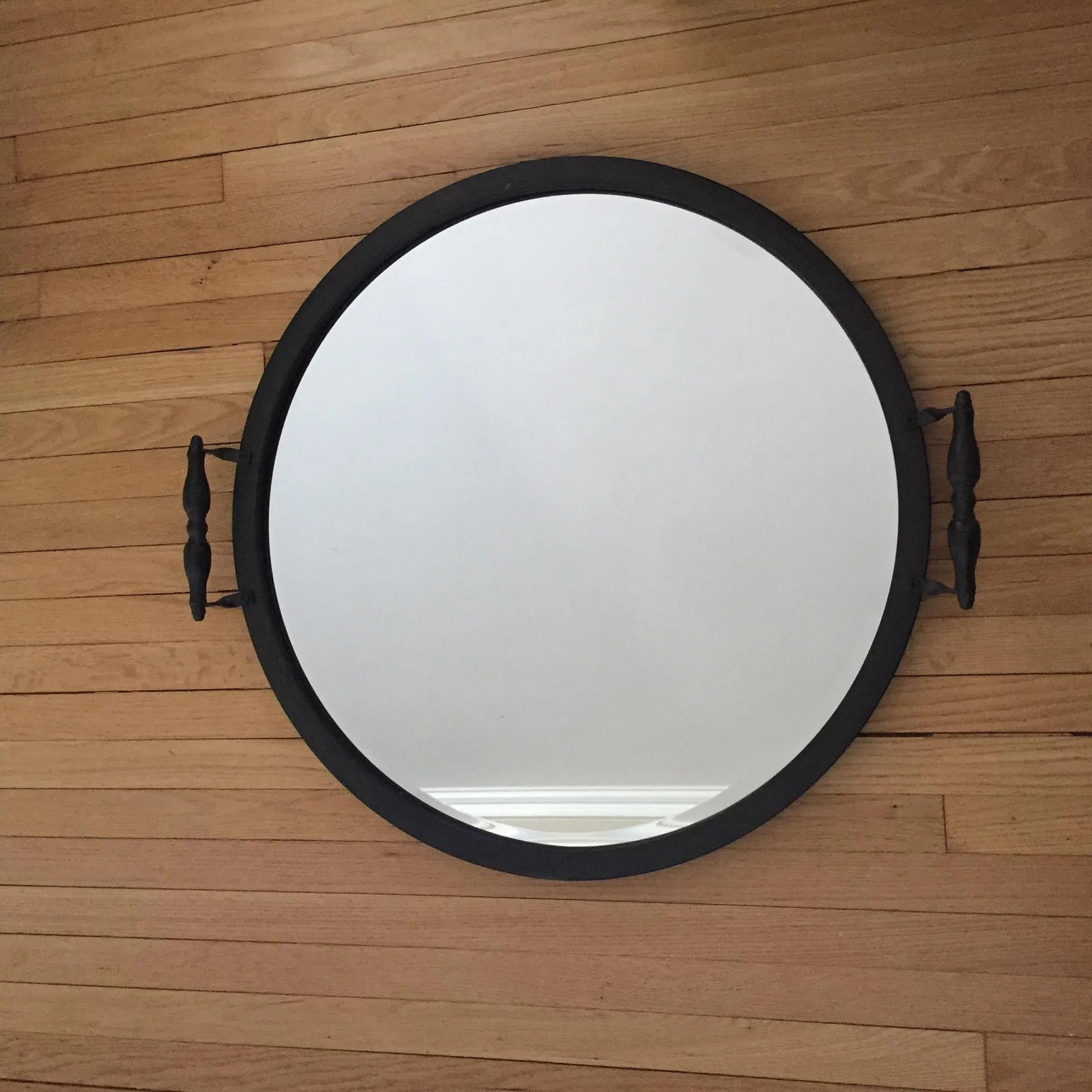 Vintage Round Antique Bronze Mirror - 10
