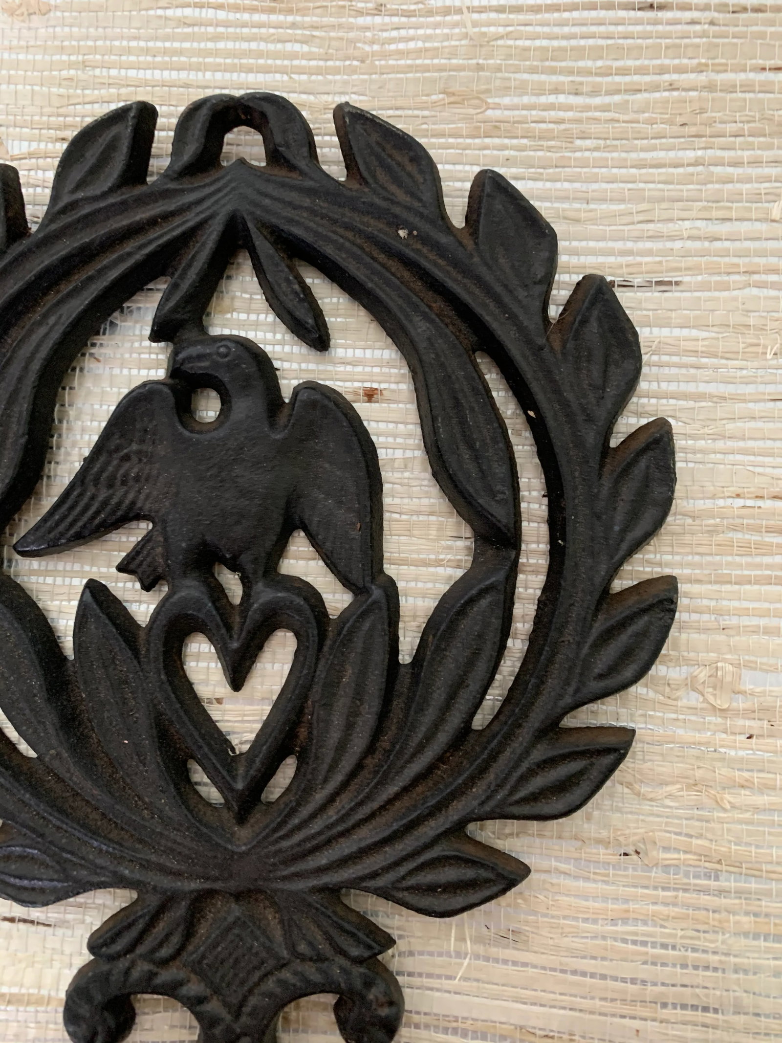 Vintage Cast Iron Candle Sconces - a Pair - 3