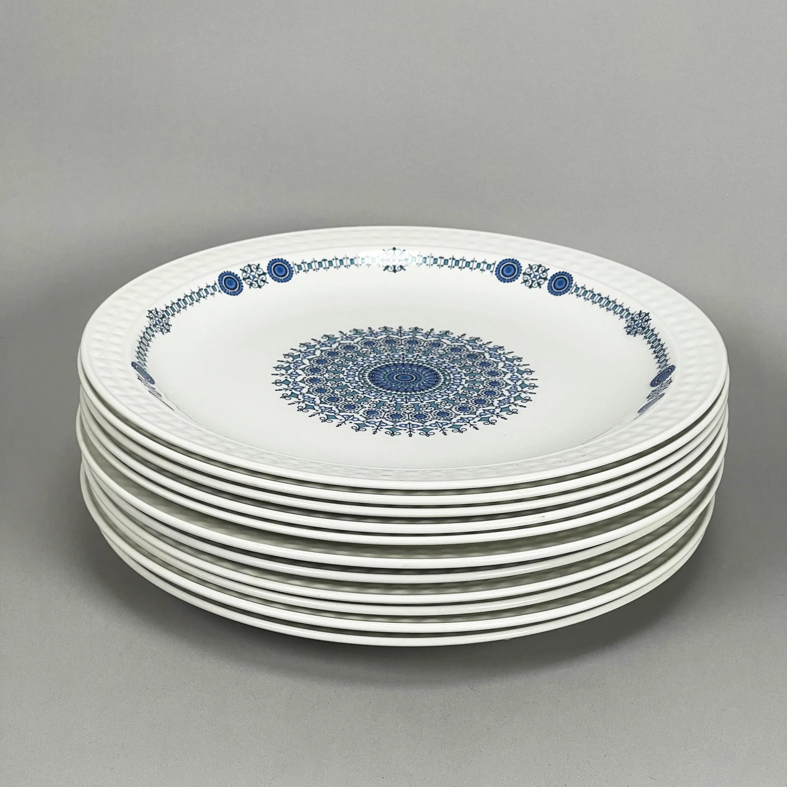 Vintage Pontesa Castillian Collection Ironstone Dinner Plates - Set of 11 - 13