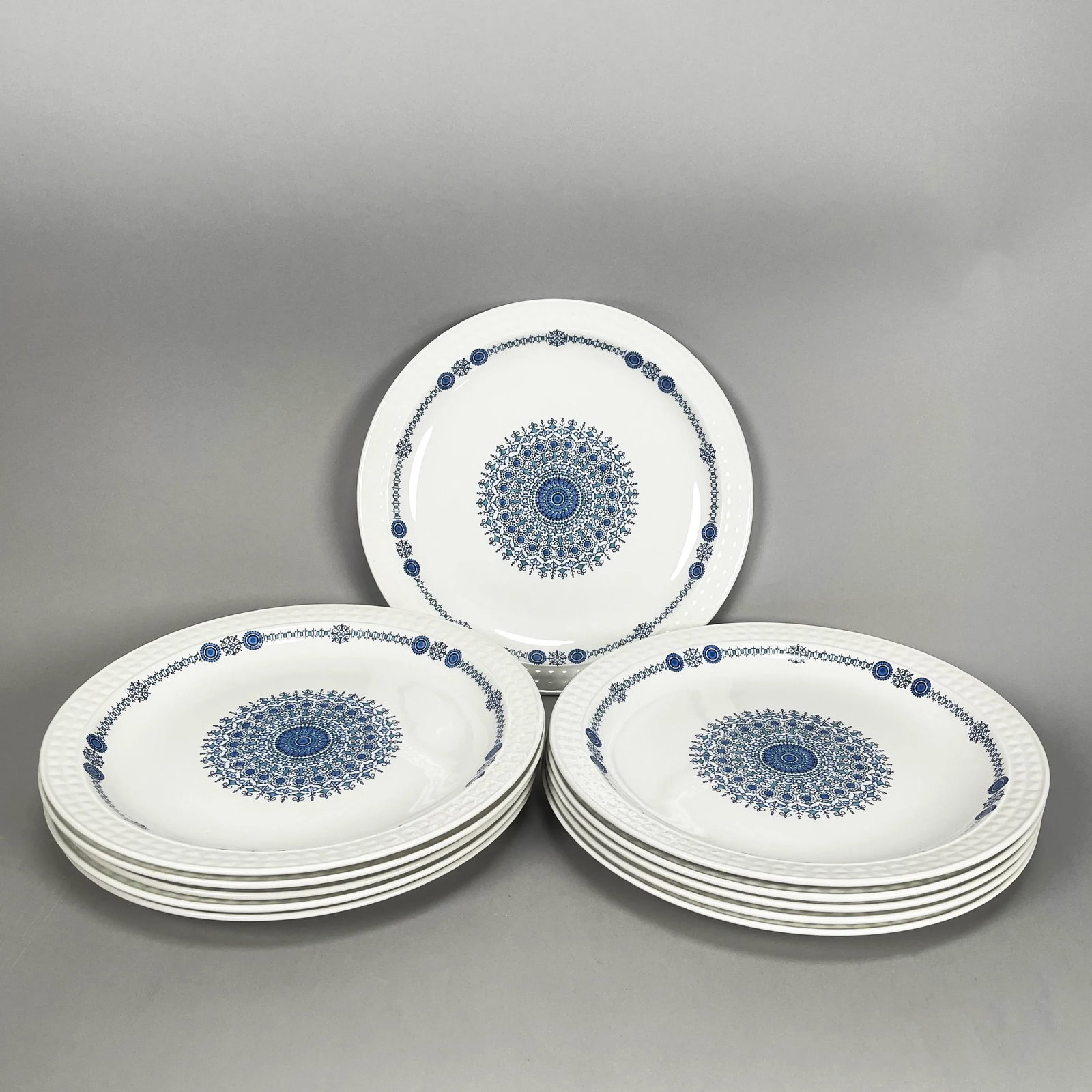 Vintage Pontesa Castillian Collection Ironstone Dinner Plates - Set of 11 - 2