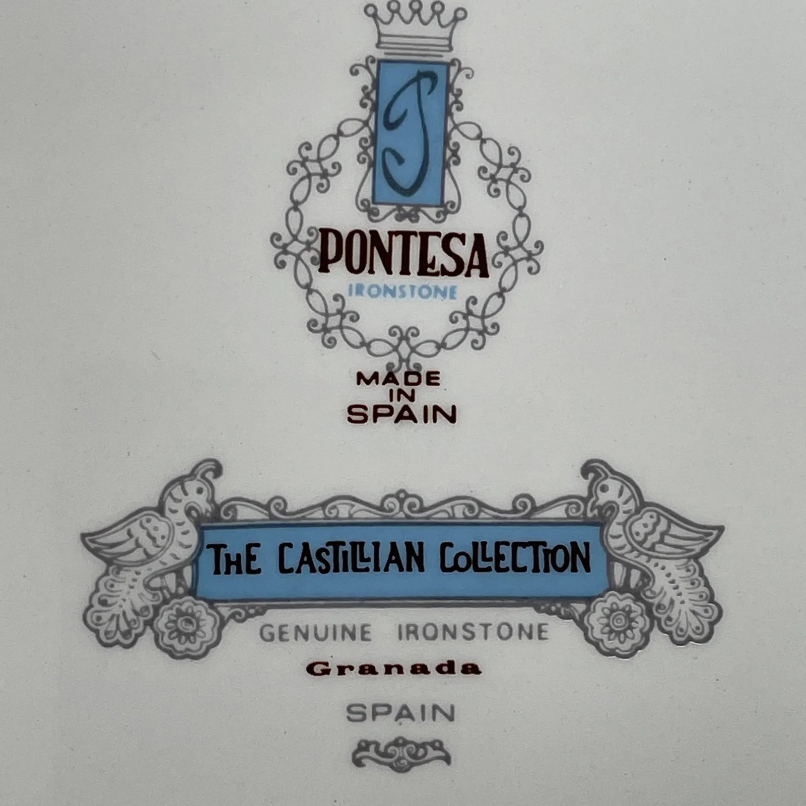 Vintage Pontesa Castillian Collection Ironstone Dinner Plates - Set of 11 - 8