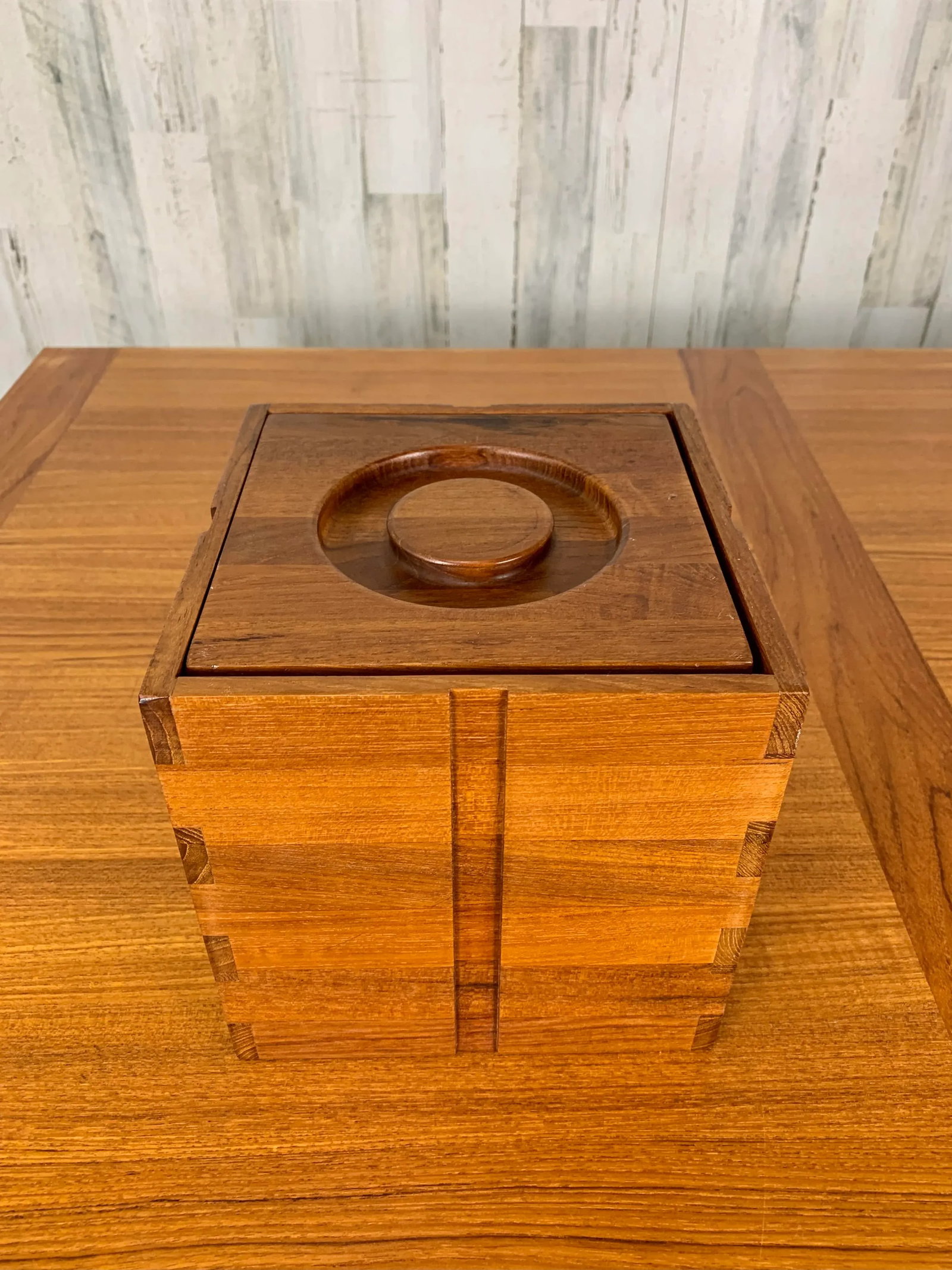 Solid Teak Ice Bucket by Kalmar - 13