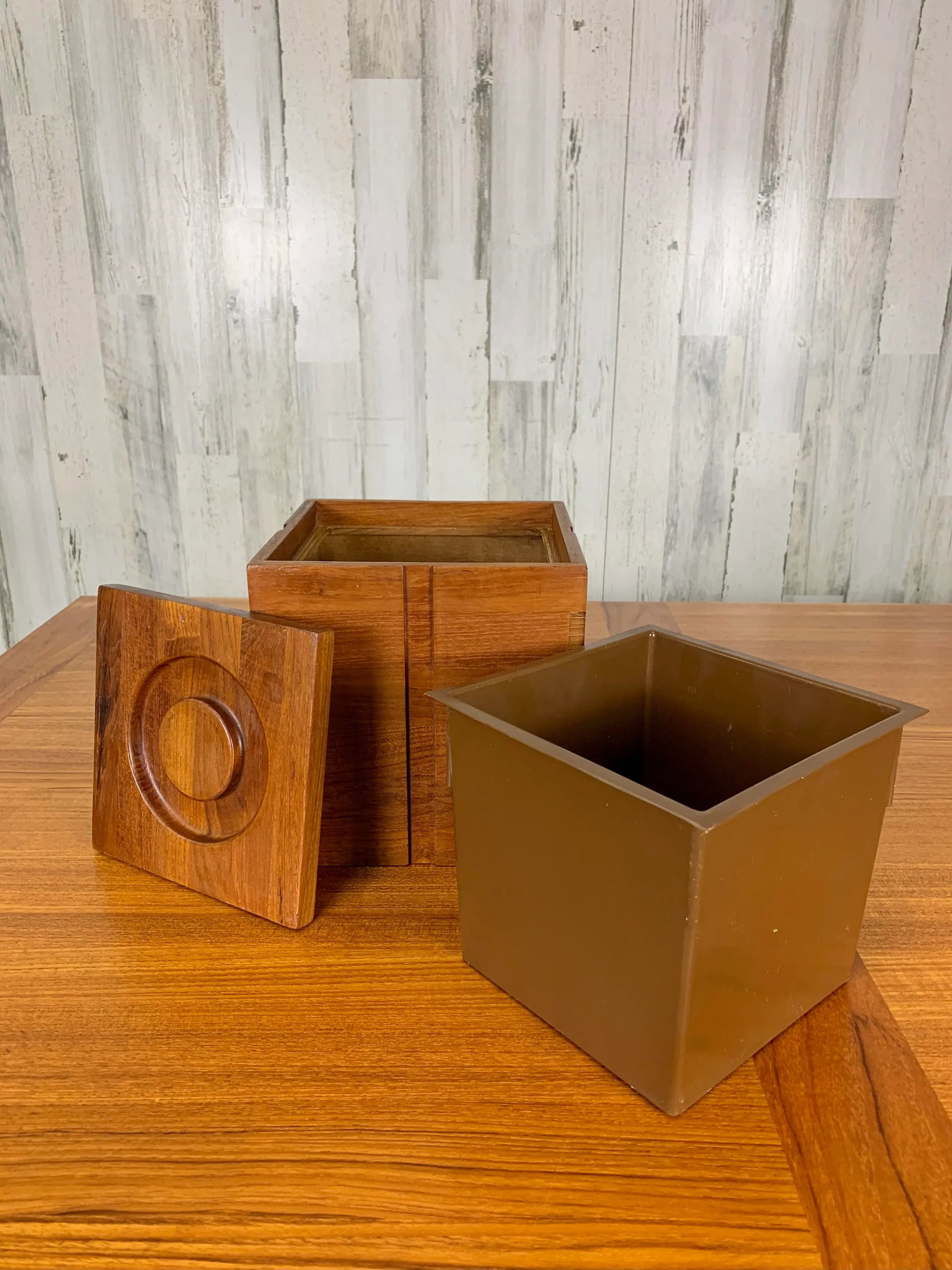 Solid Teak Ice Bucket by Kalmar - 8