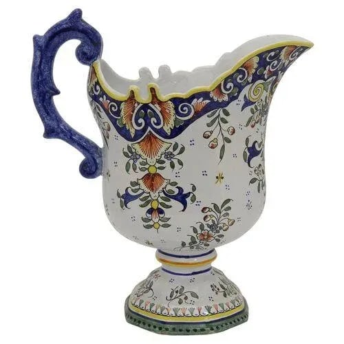 Antique Oversize French Faience Pitcher - 3