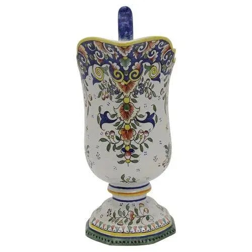 Antique Oversize French Faience Pitcher - 4