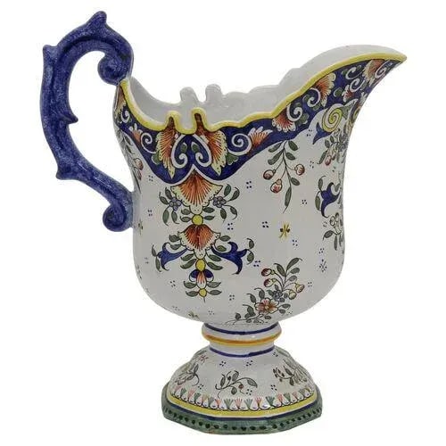 Antique Oversize French Faience Pitcher - 6