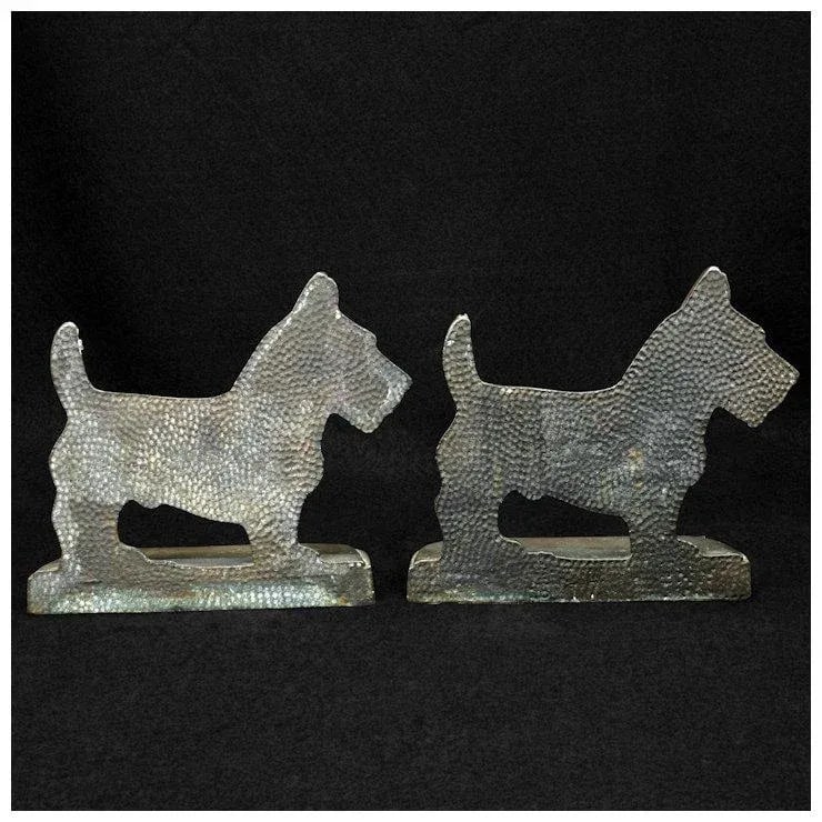 1925 Scotty Dog Hubley Iron Bookends - a Pair - 4
