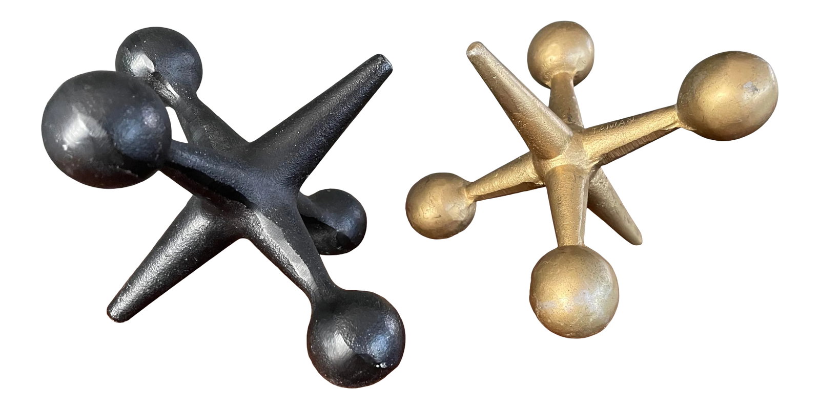 Vintage Bill Curry Design Line Jax Jacks Metal Sculptures - Set of 2 (1 of 6)