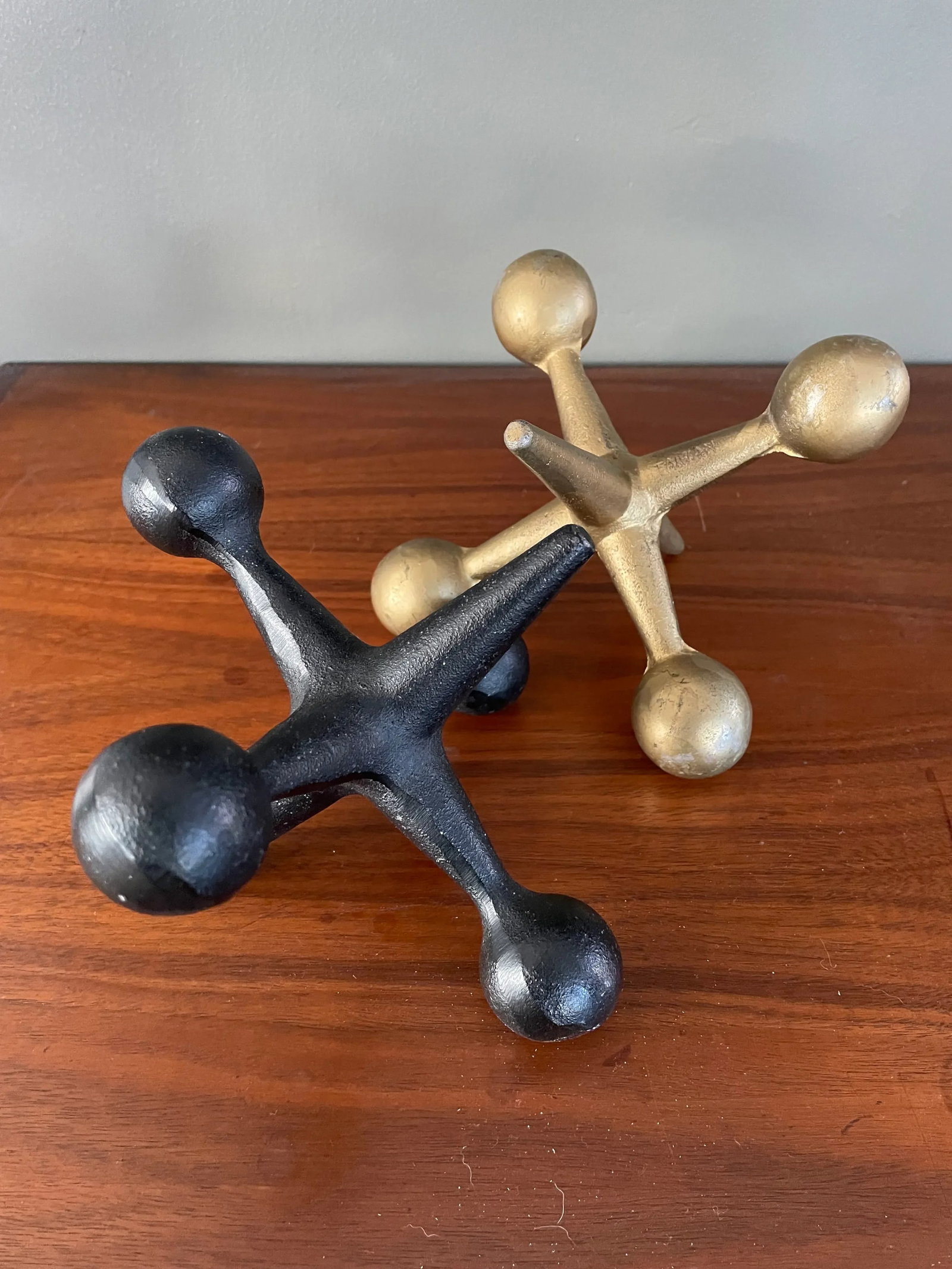Vintage Bill Curry Design Line Jax Jacks Metal Sculptures - Set of 2 - 5