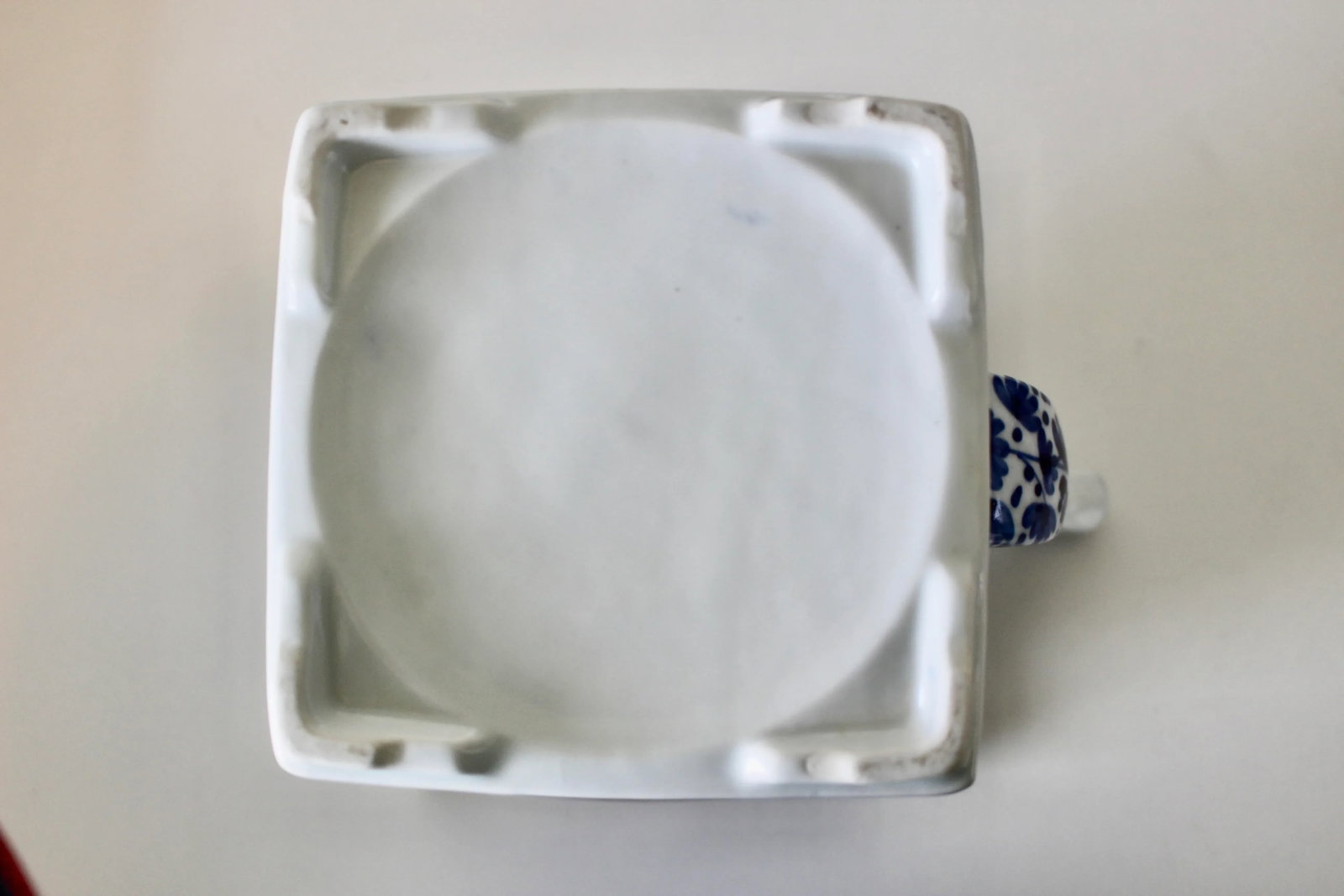 Vintage Blue & White Tea Pot - 9