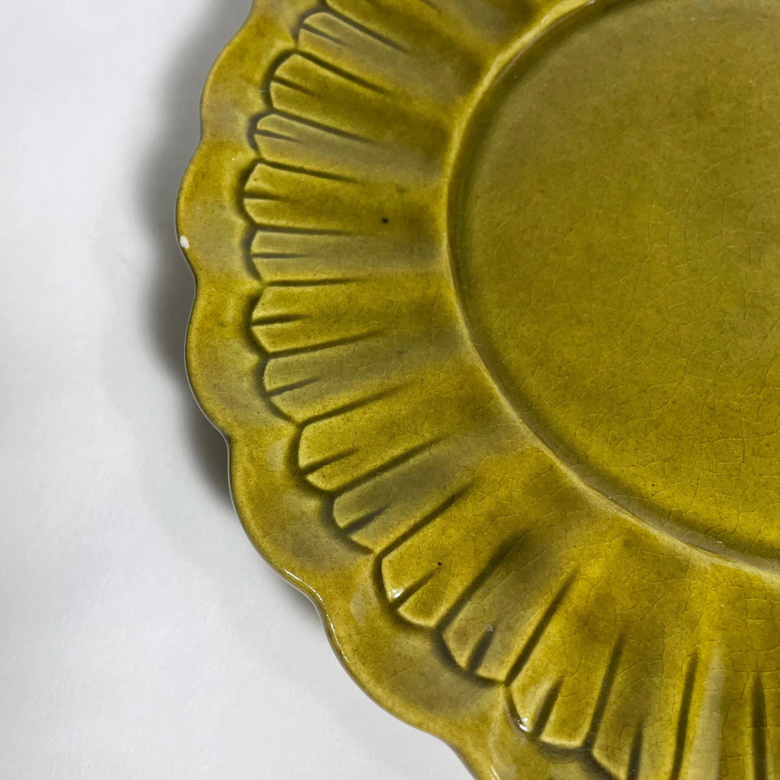 Mid-Century Majolica California Pottery Olive Green Della Robbia Soup Tureen Fruit Trompe L'Oeil - 5