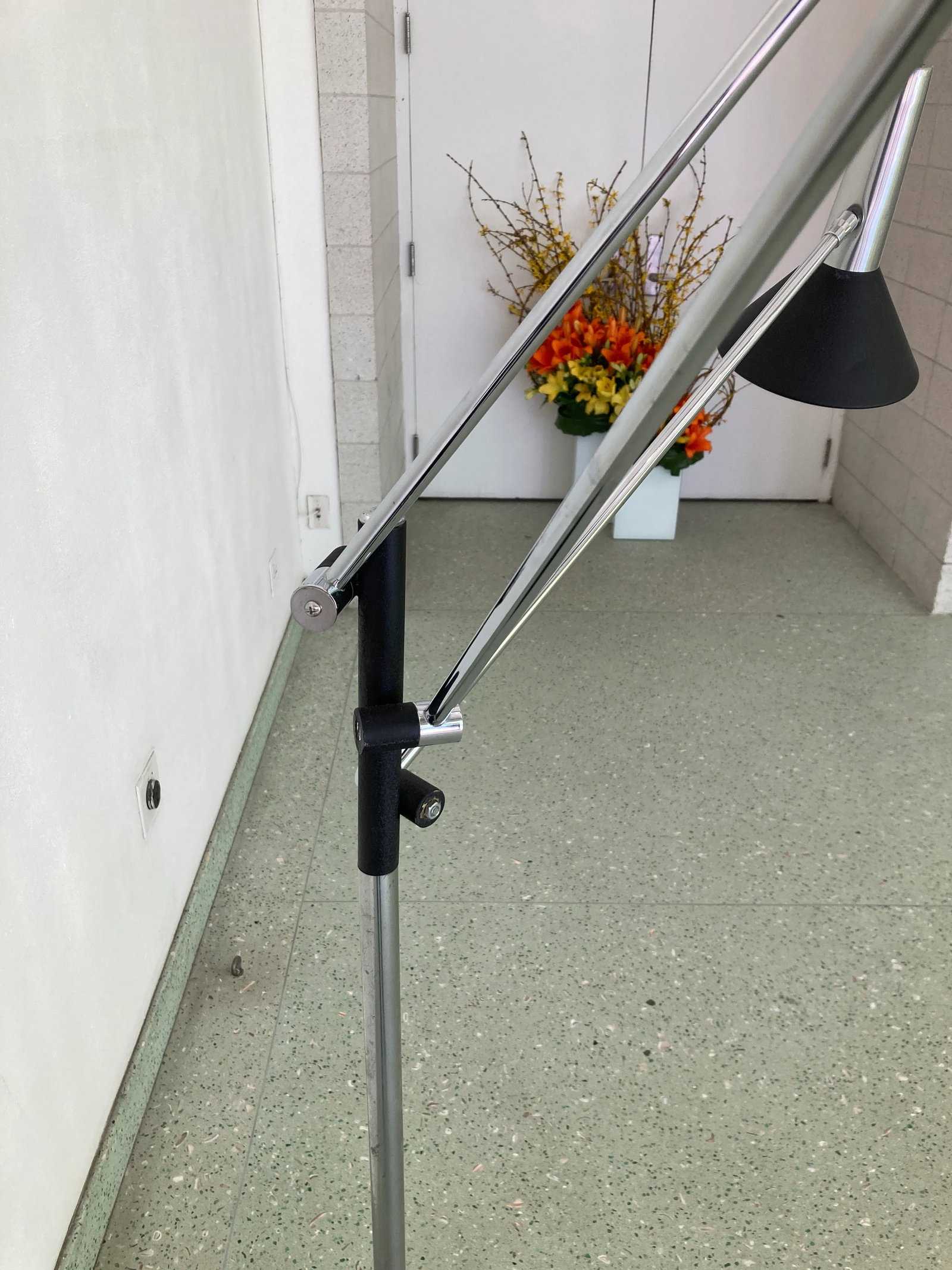 1970s Vintage Stilnovo Style Mid-Century Modern 3-Arm Adjustable Floor Lamp - 10