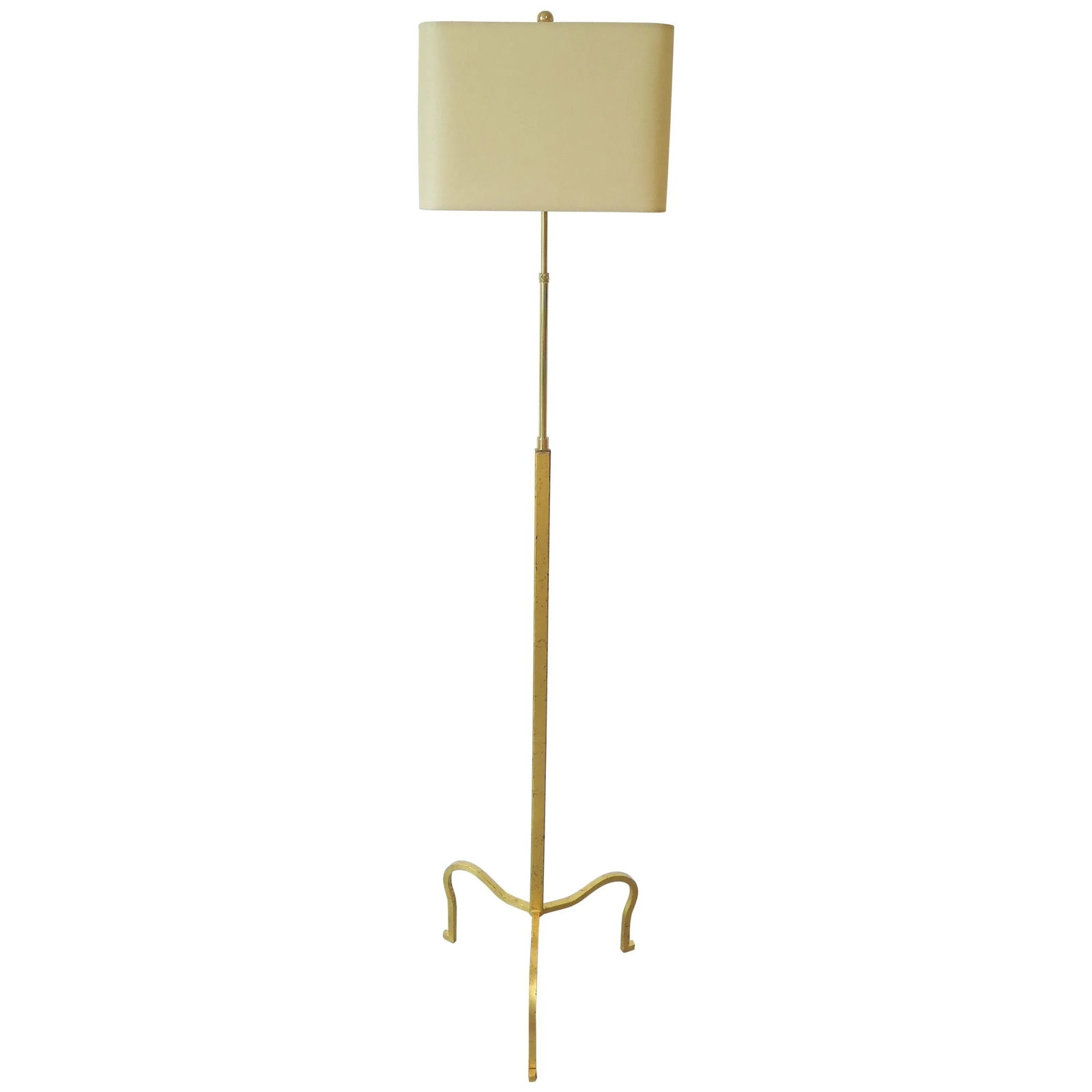 1970s Gilded Floor Lamp Attributed to Albert Hadley - 11