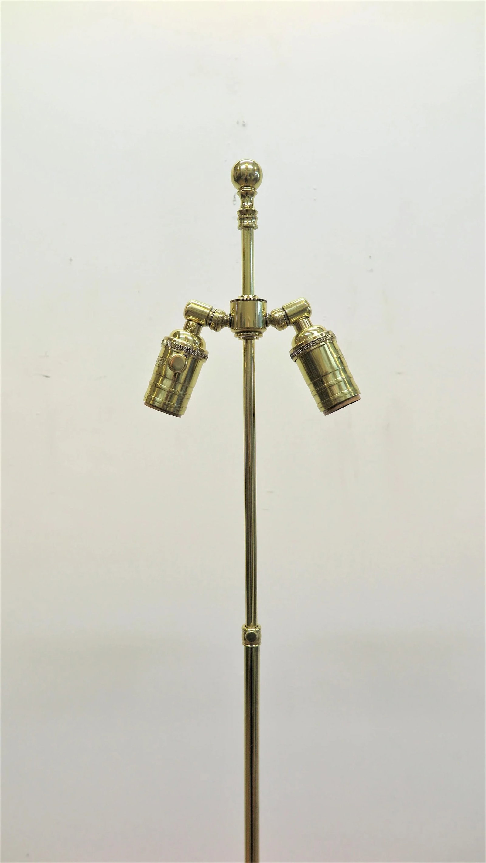 1970s Gilded Floor Lamp Attributed to Albert Hadley - 6