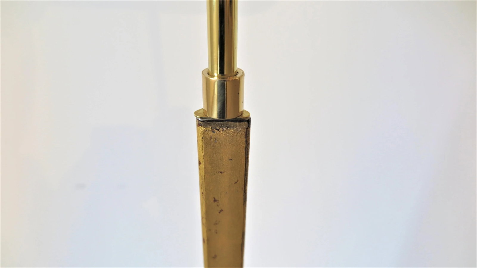 1970s Gilded Floor Lamp Attributed to Albert Hadley - 8