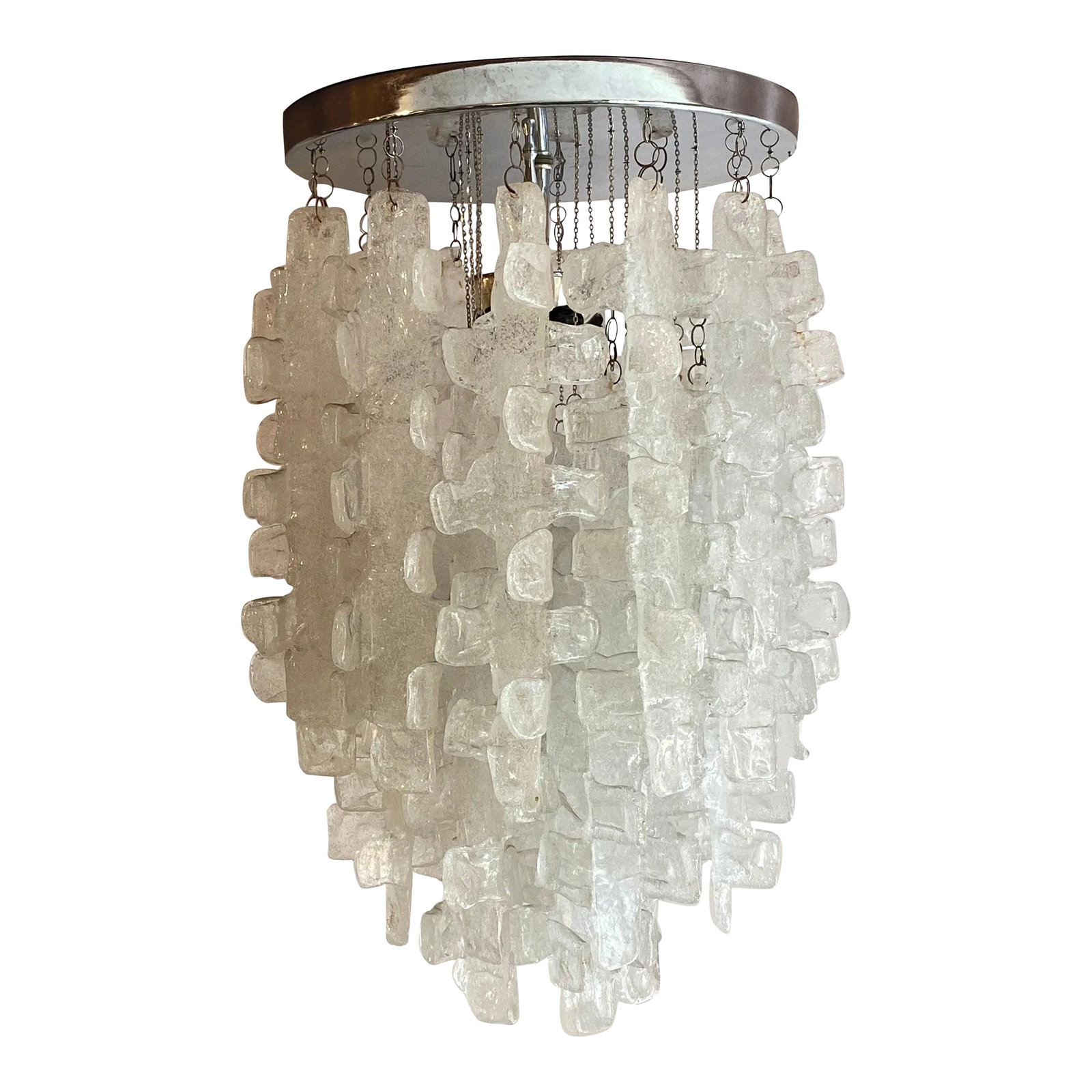 1970s Italian Fused Glass Chandelier (1 of 10)