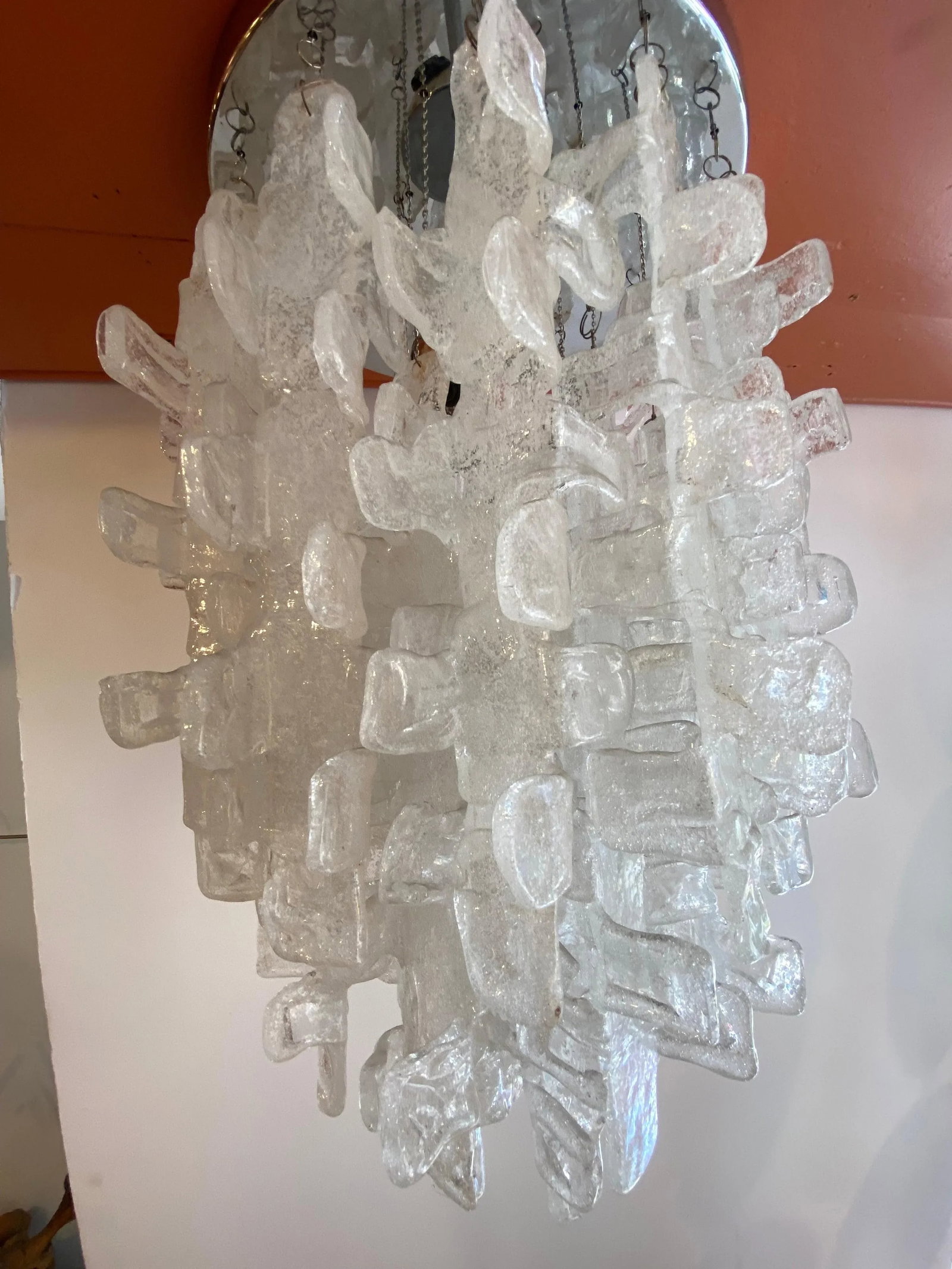 1970s Italian Fused Glass Chandelier - 4