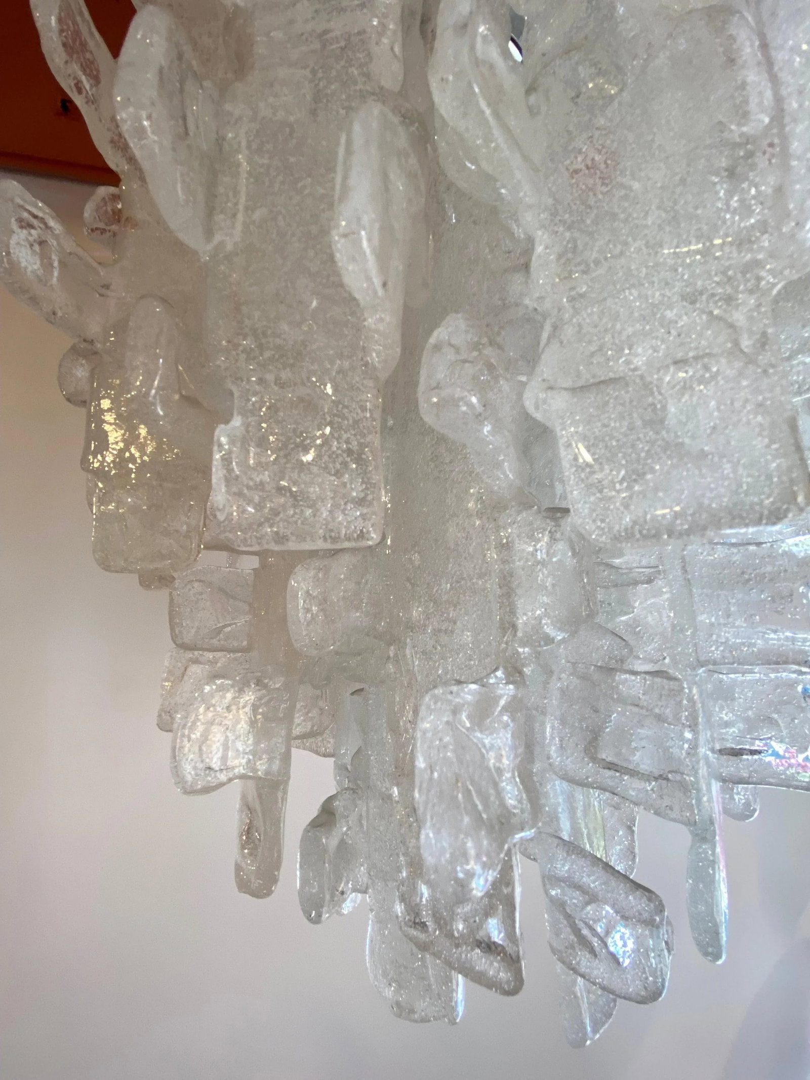 1970s Italian Fused Glass Chandelier - 5