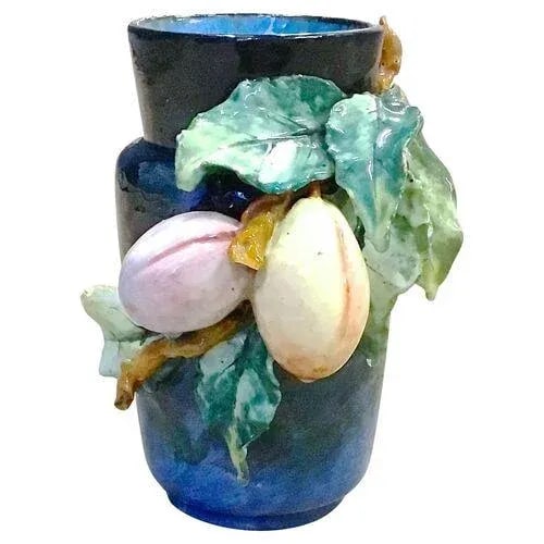 Antique French Edourd Gilles Majolica Vase - 7