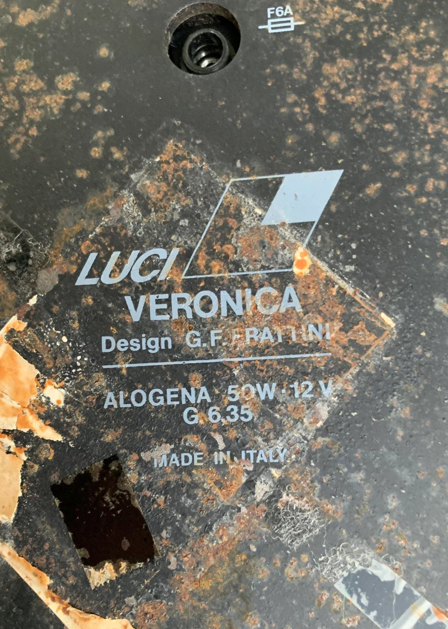 Vintage Enameled Aluminum Gianfranco Frattini "Veronica" Halogen Floor Lamp for Luci Italia, Circa 1 - 12