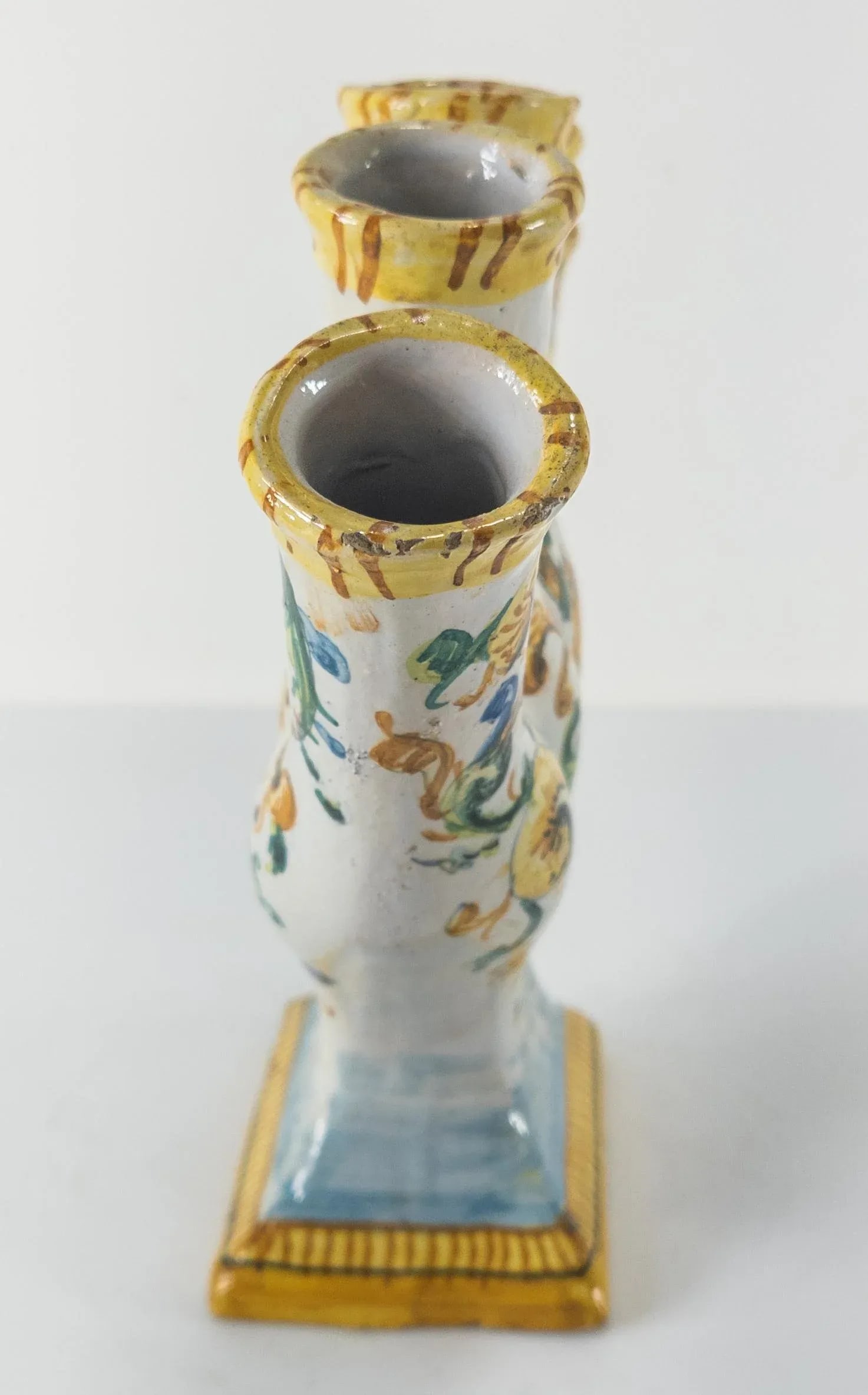 19th/20th Century European Majolica Maiolica Faience Tulipiere Flower Vase - 5
