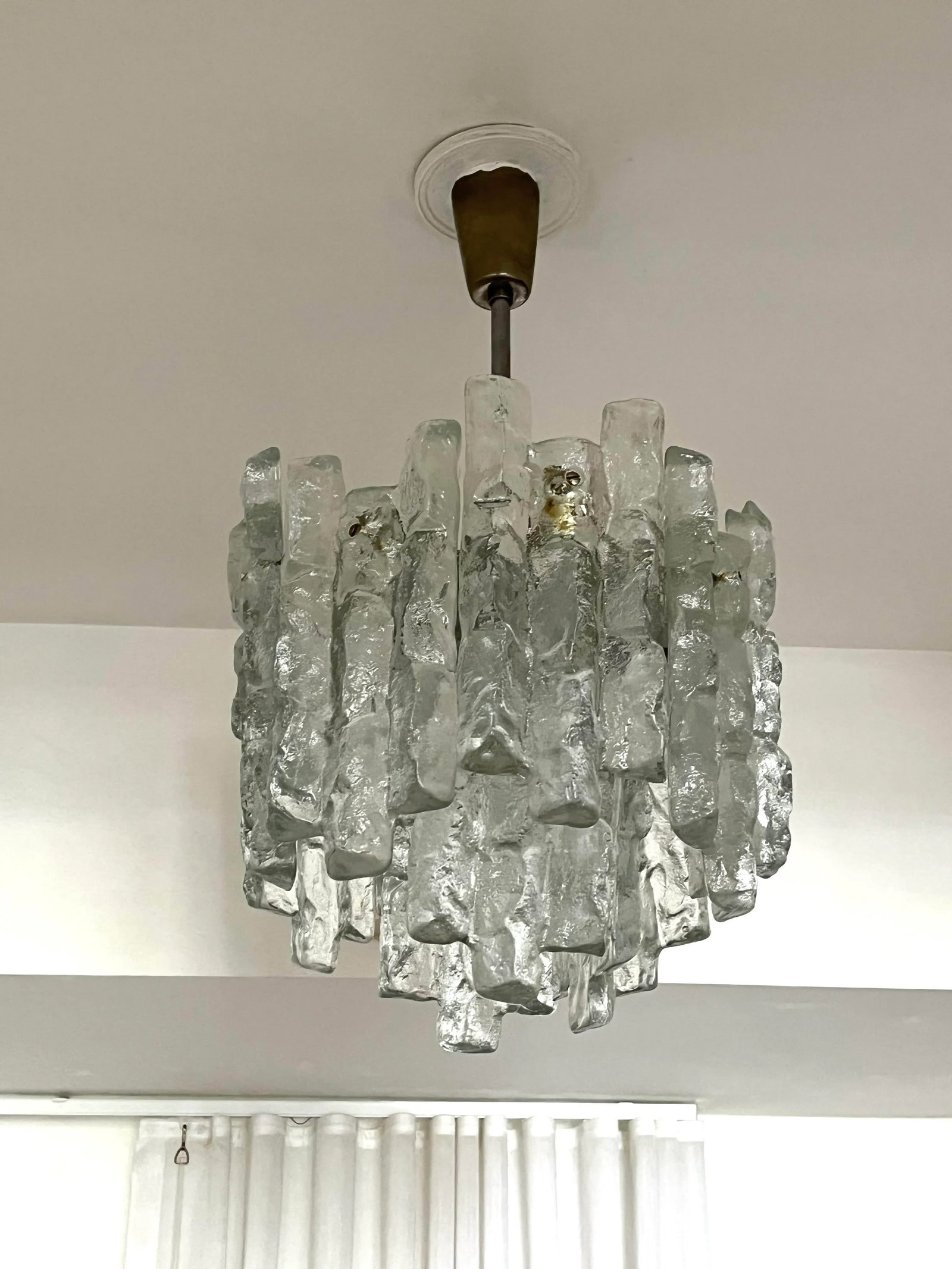 Vintage 1960s Kalmar Glass Chandelier - 10