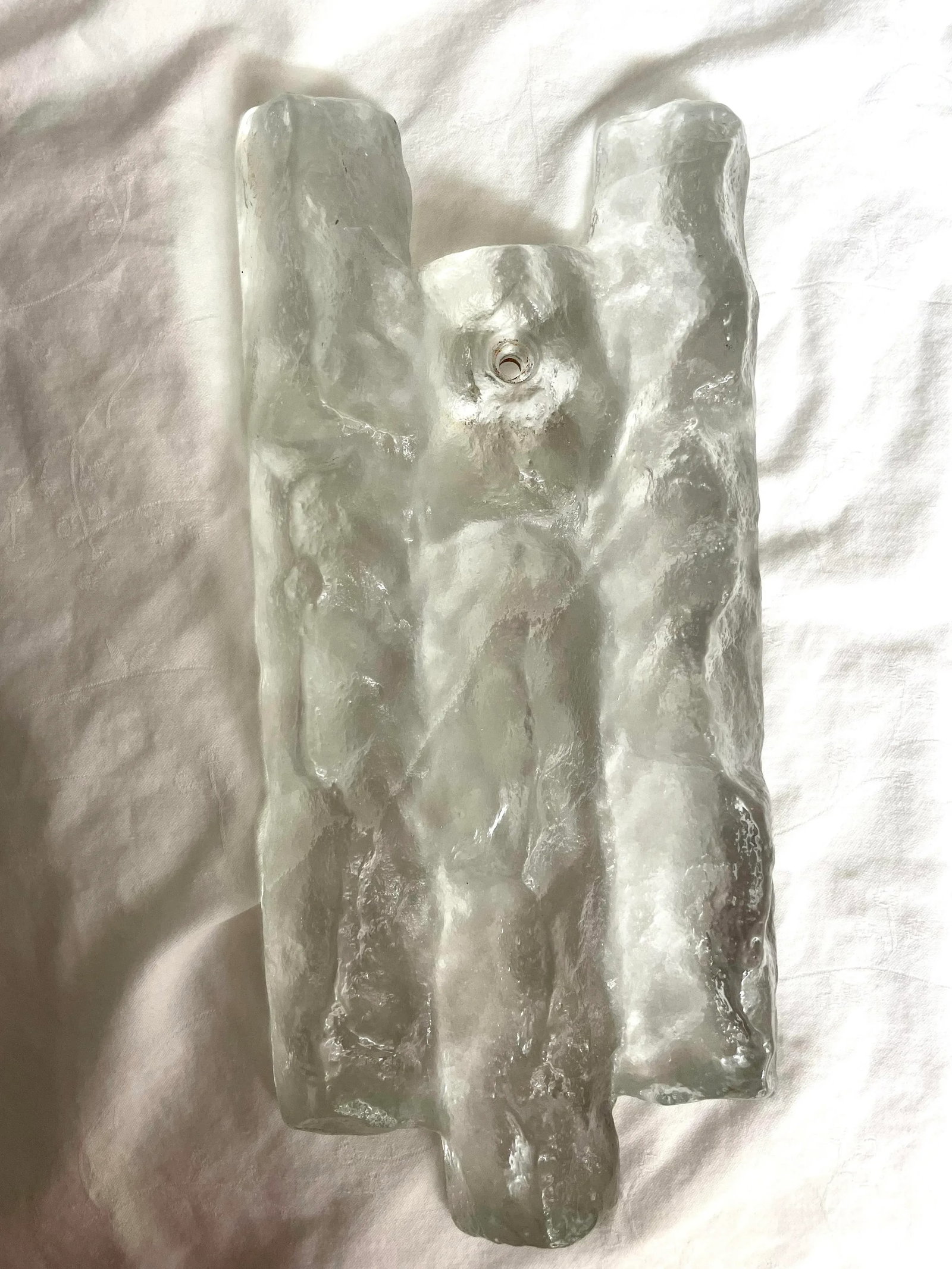 Vintage 1960s Kalmar Glass Chandelier - 3