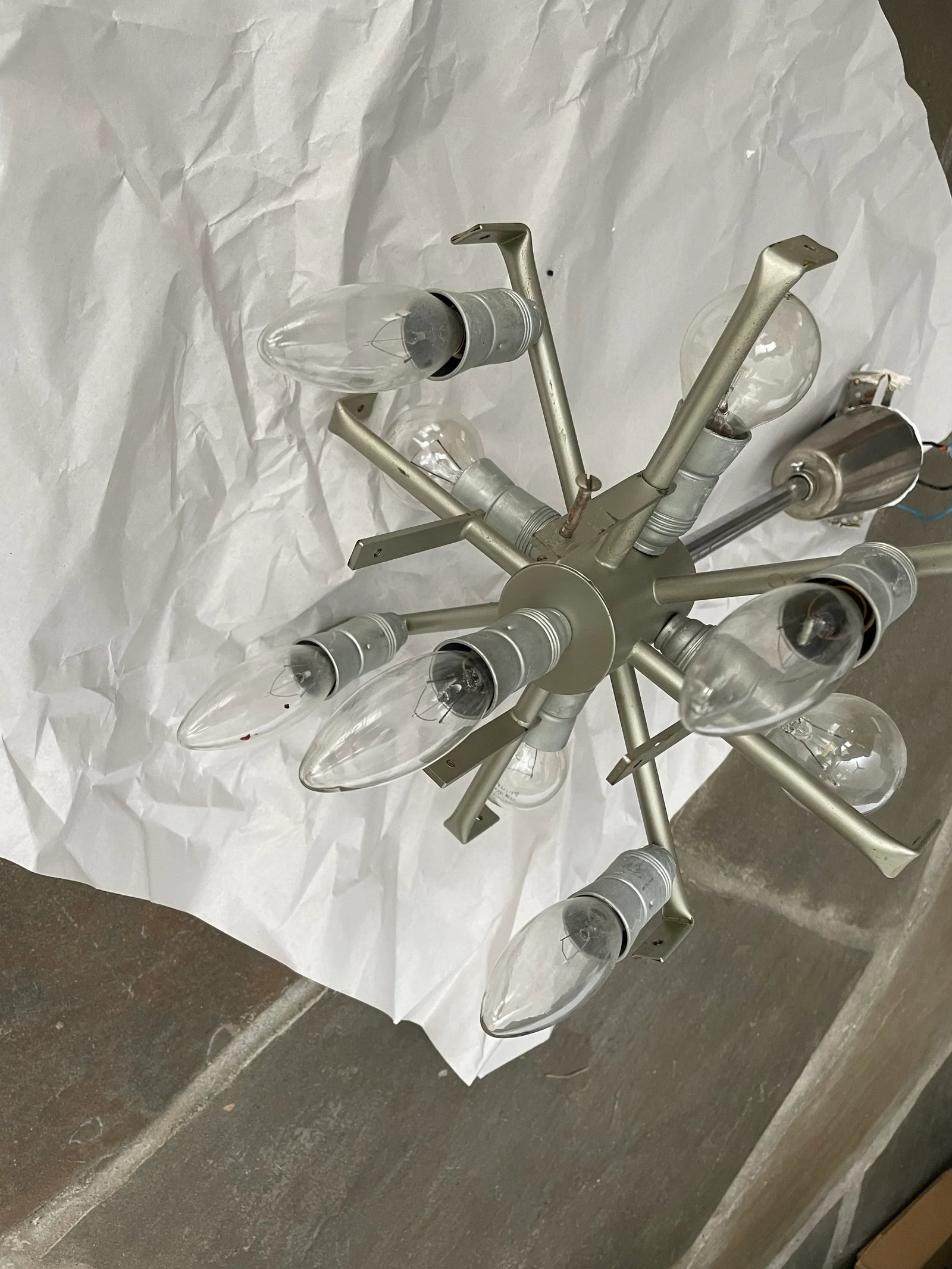 Vintage 1960s Kalmar Glass Chandelier - 4