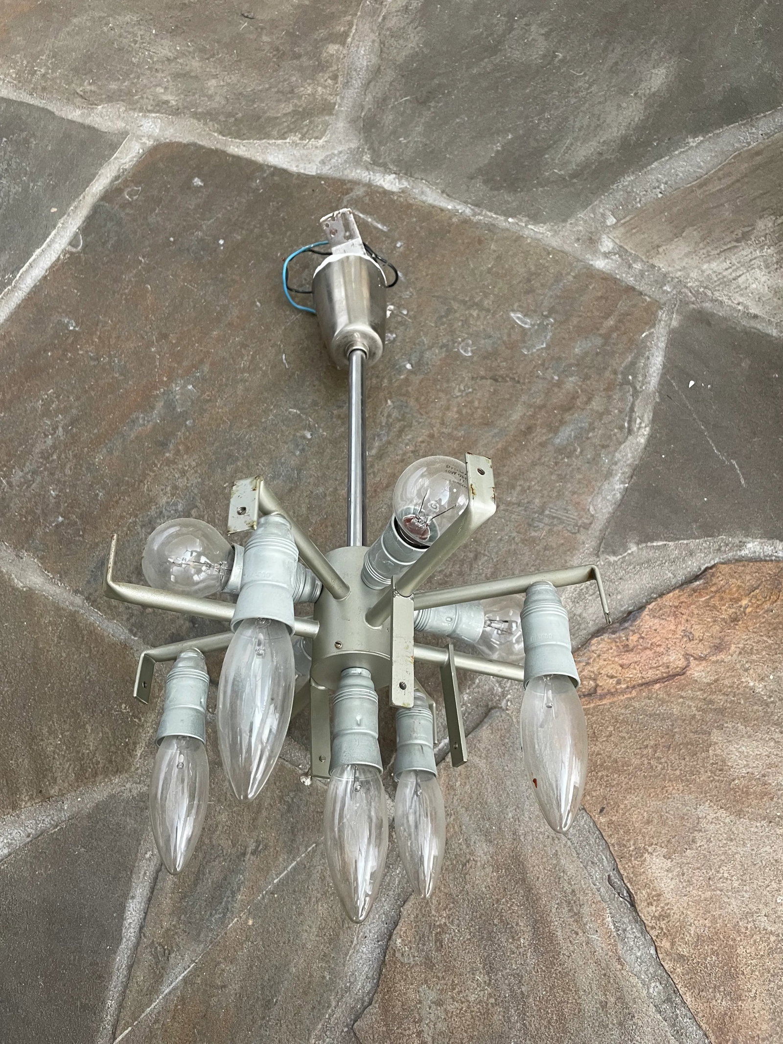 Vintage 1960s Kalmar Glass Chandelier - 5