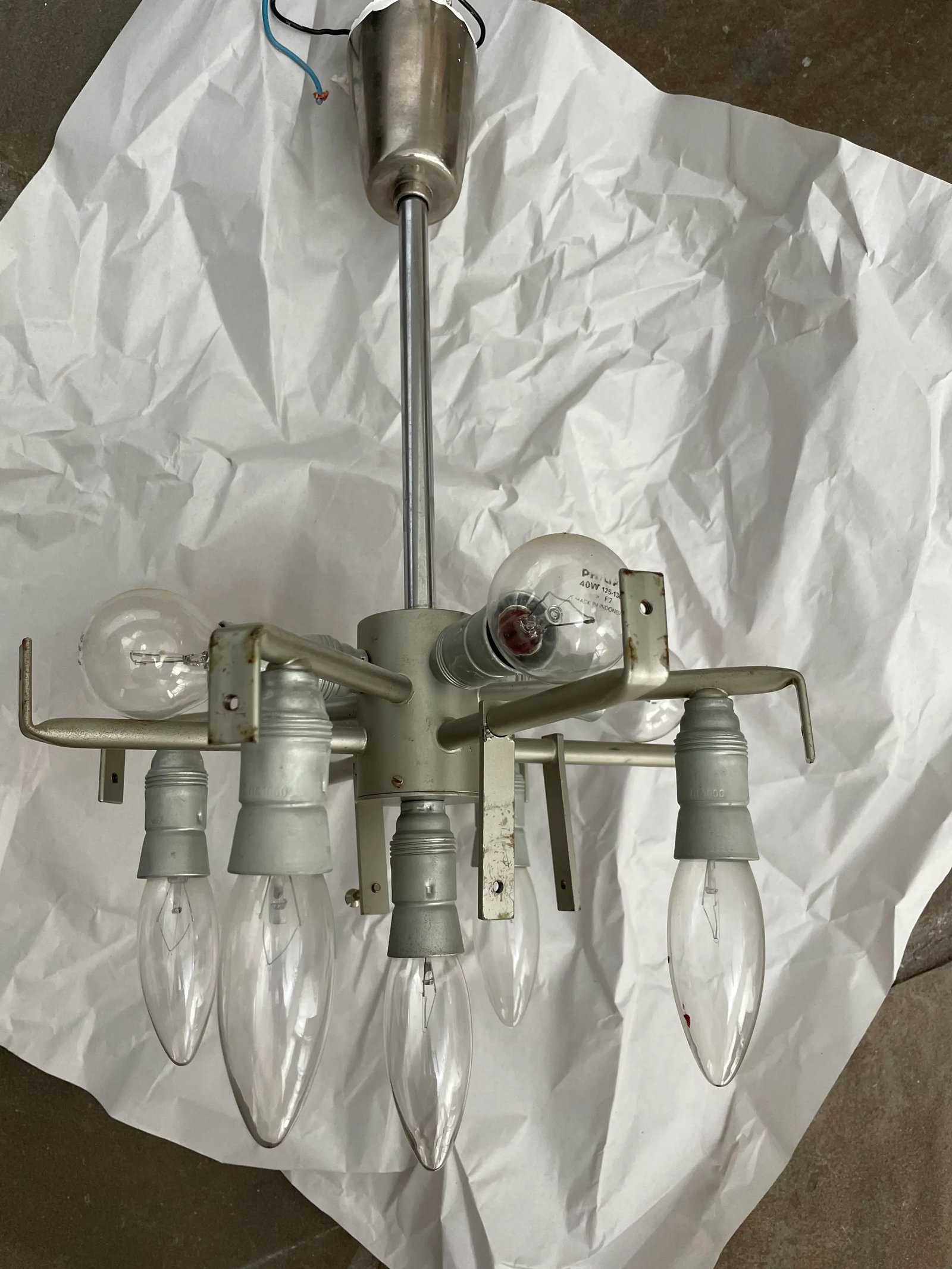 Vintage 1960s Kalmar Glass Chandelier - 9