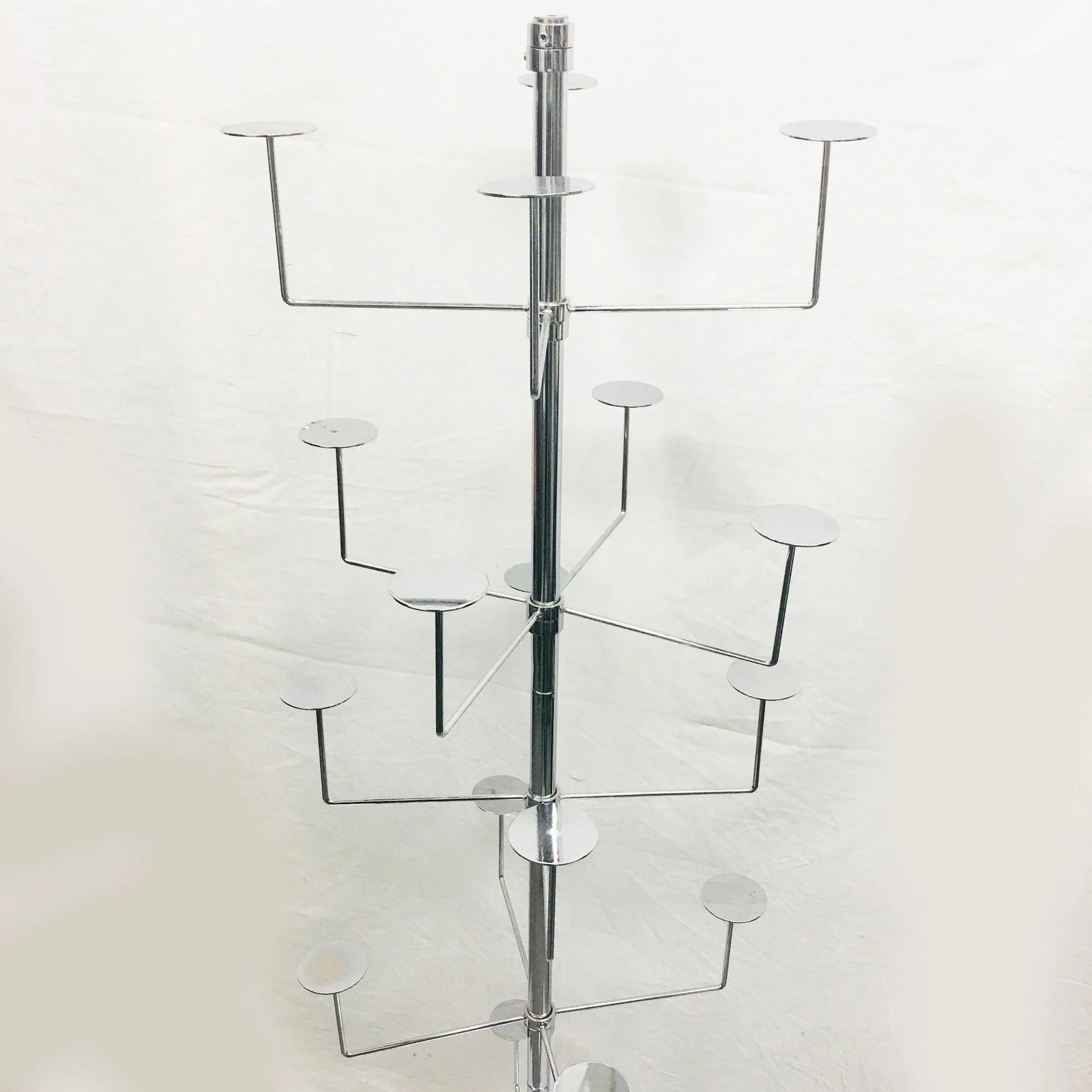 1970s Chrome Hat Display Tower - 2