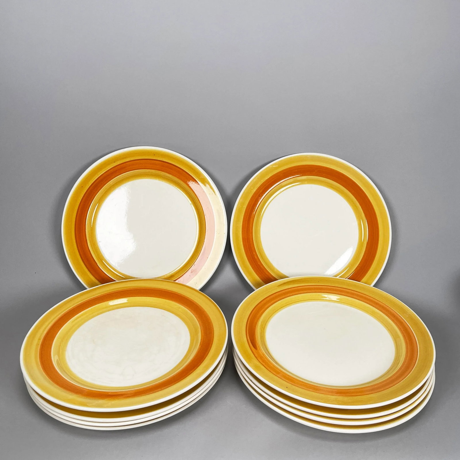 Vintage 1970s Japanese Maruto Royal M Capri Dinner Plates- Set of 10 - 4