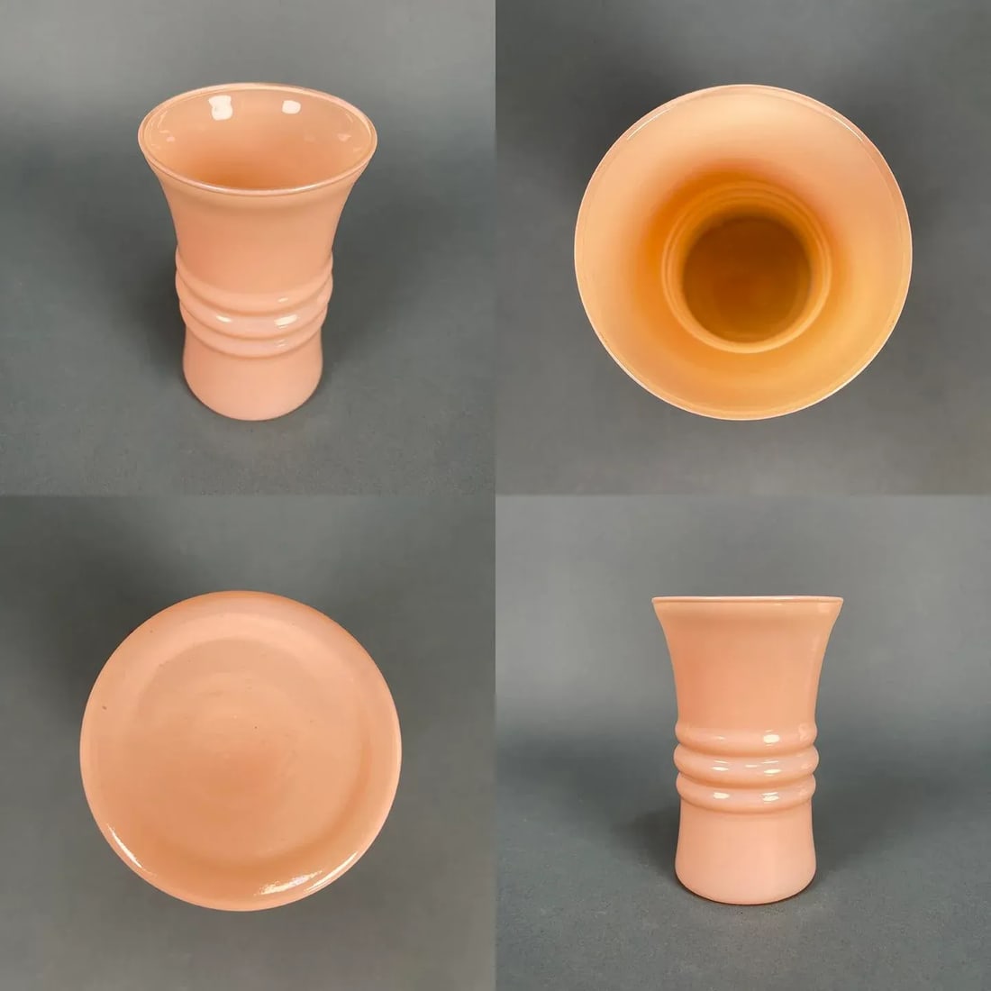 Vintage 1950s Mid-Century Anchor Hocking Ball Tilt Pastel Pitcher & Glasses Set- 7 Pieces - 6