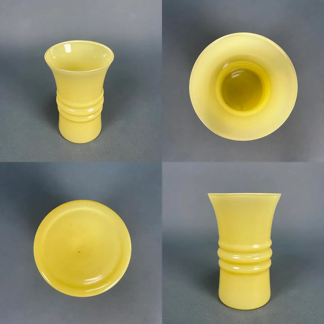 Vintage 1950s Mid-Century Anchor Hocking Ball Tilt Pastel Pitcher & Glasses Set- 7 Pieces - 8